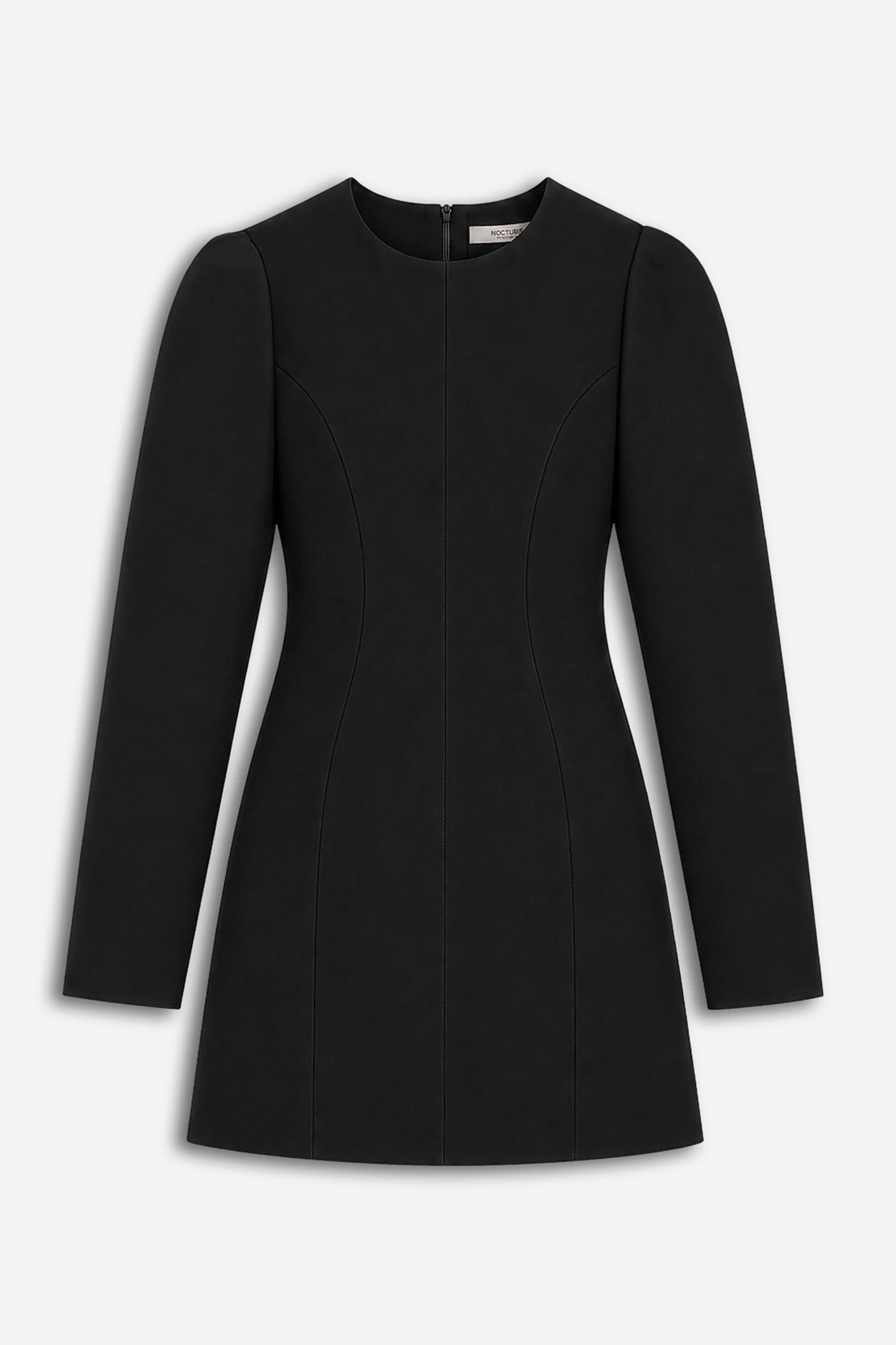 Balloon Sleeve Structured Mini Dress