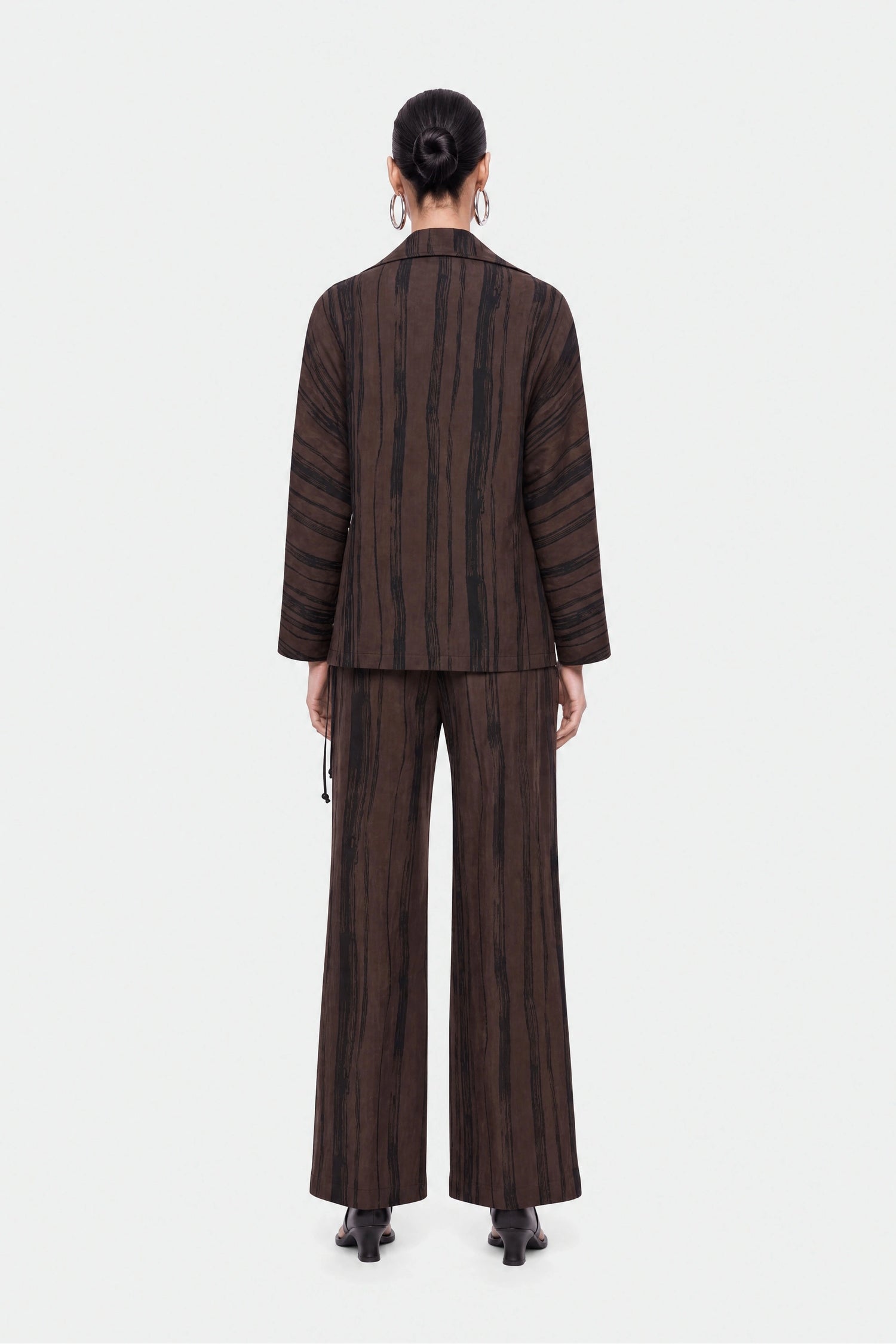 Printed Wide Leg Trousers