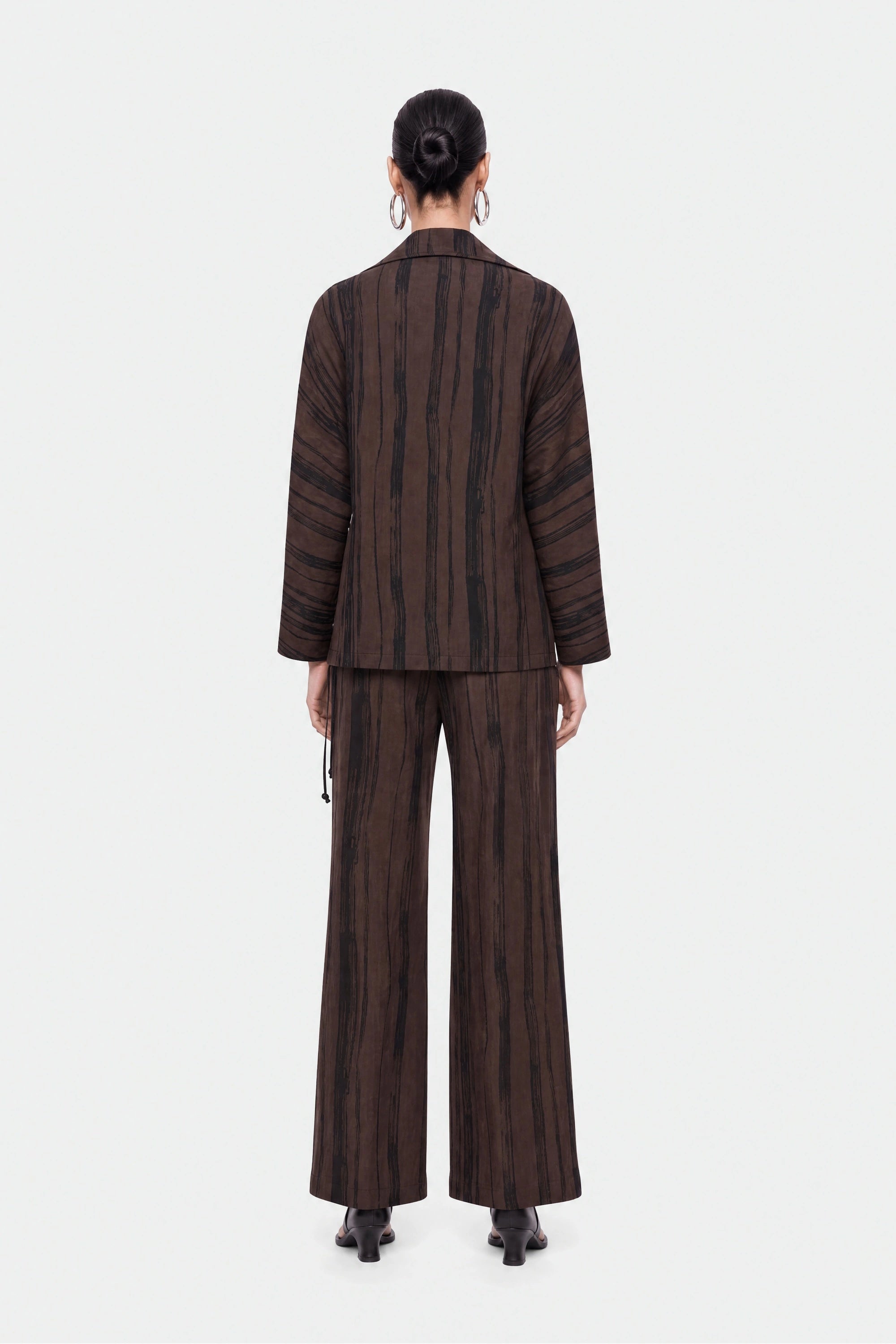 Printed Wide Leg Trousers