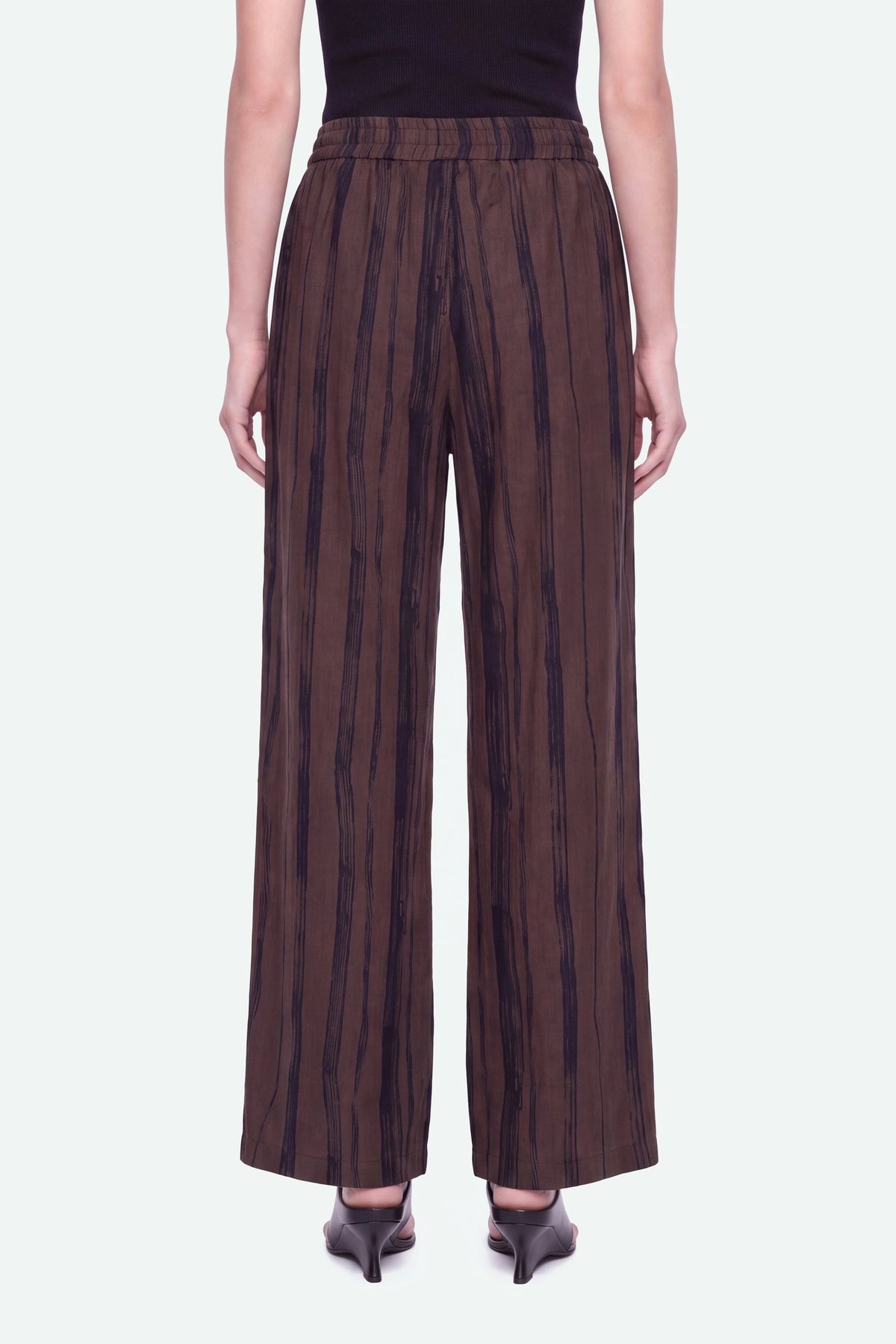 Printed Wide Leg Trousers