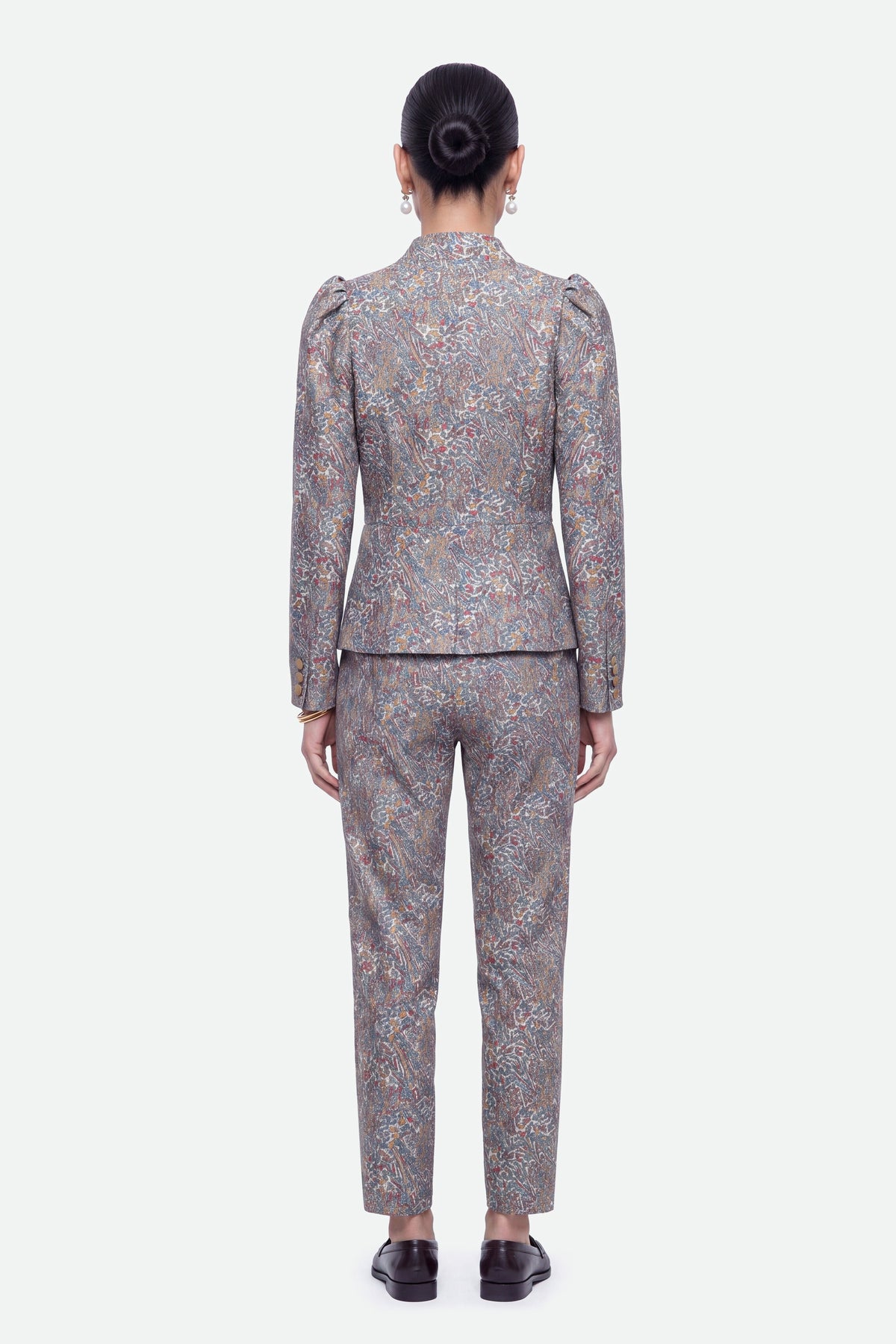 Printed High Waist Trousers