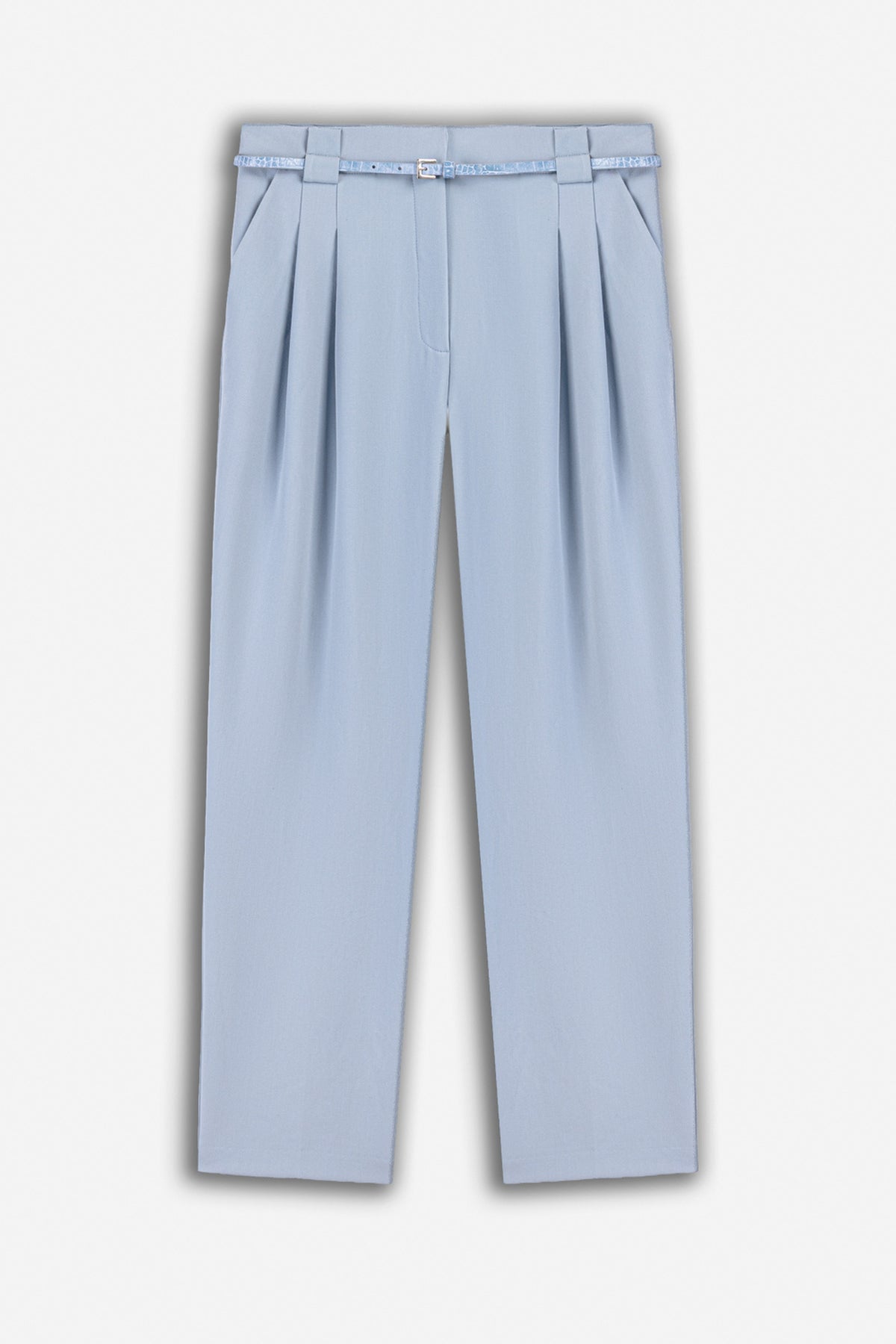 Belt Detail Double Pleat Trousers