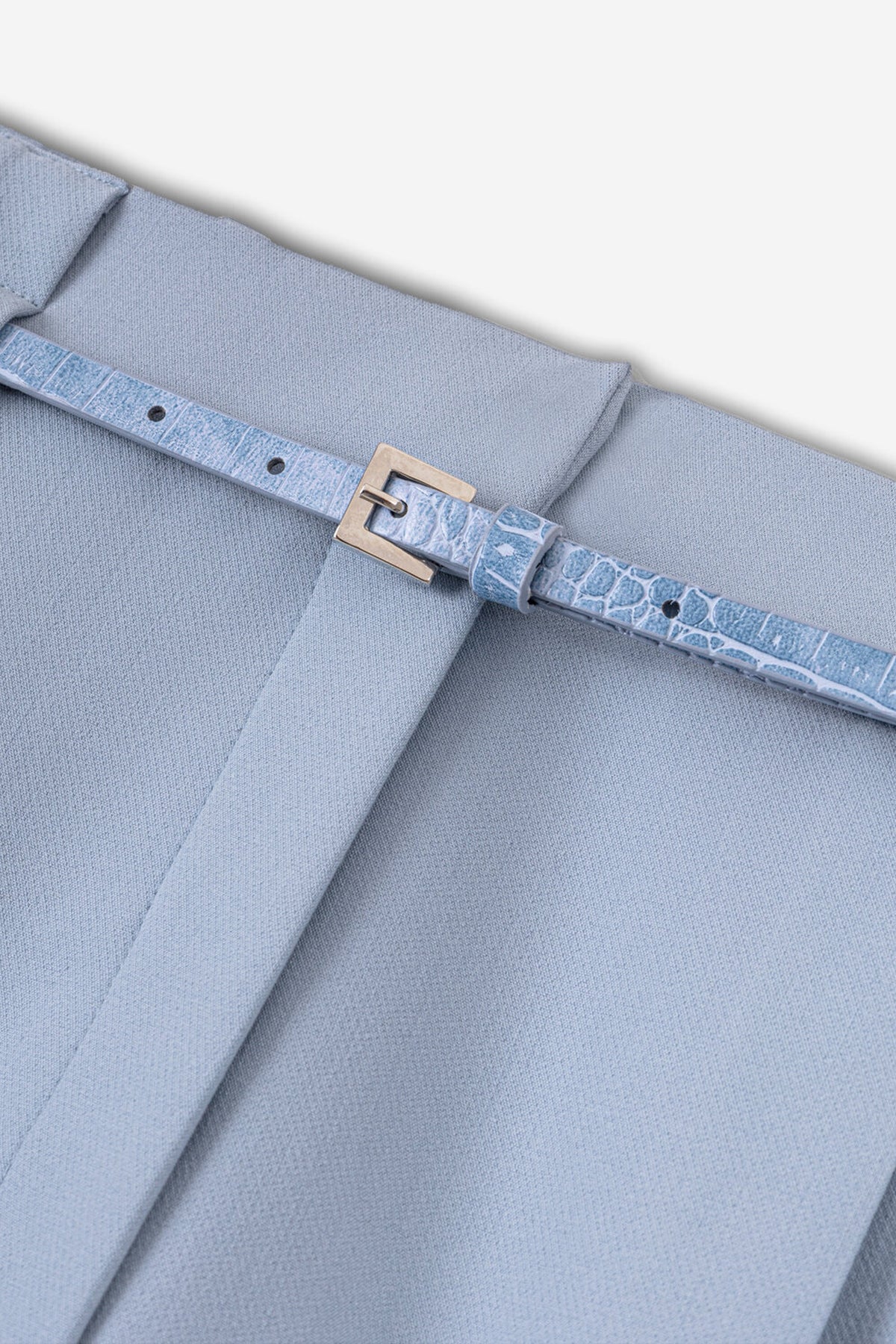 Belt Detail Double Pleat Trousers