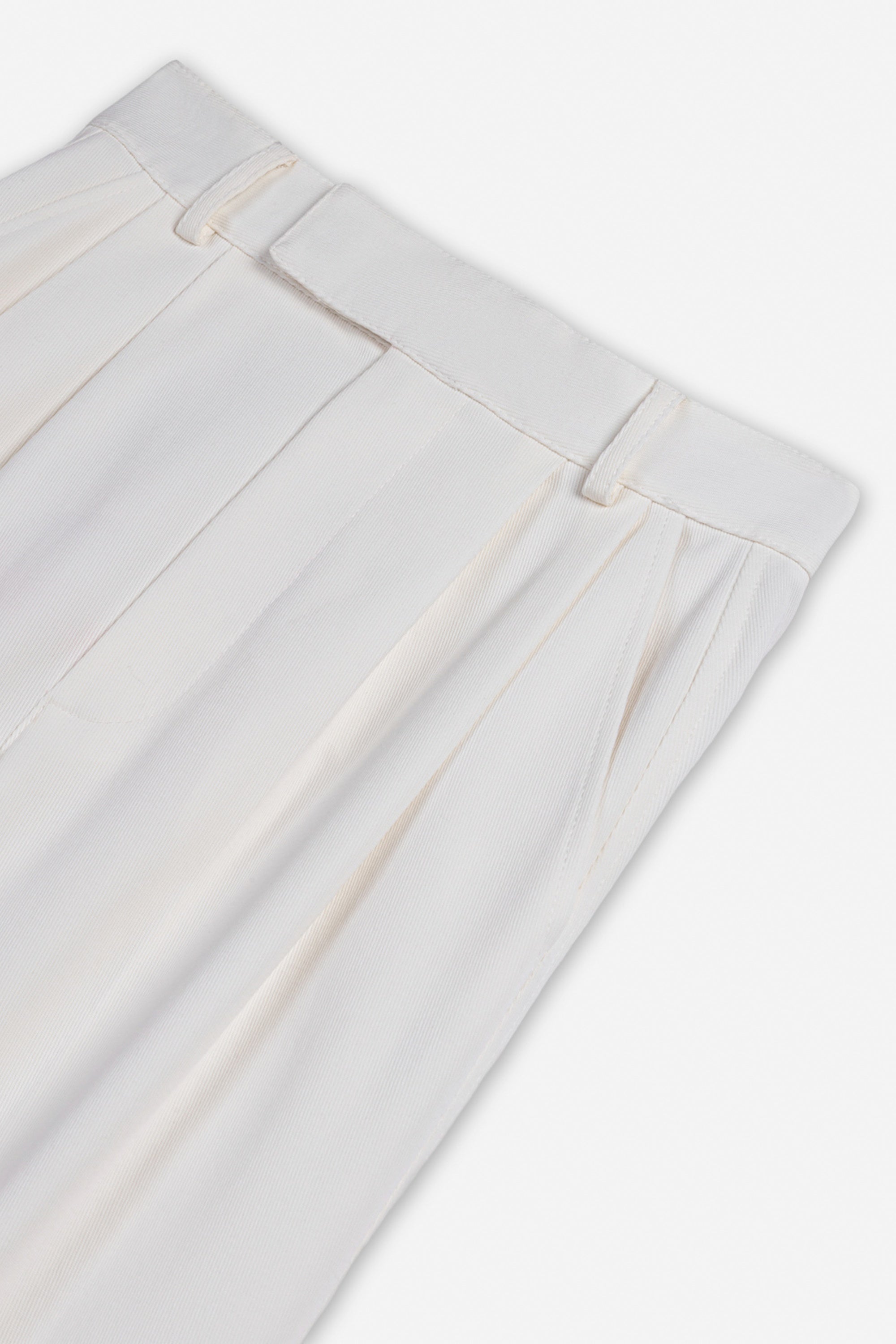 Double Pleat Wide Leg Trousers
