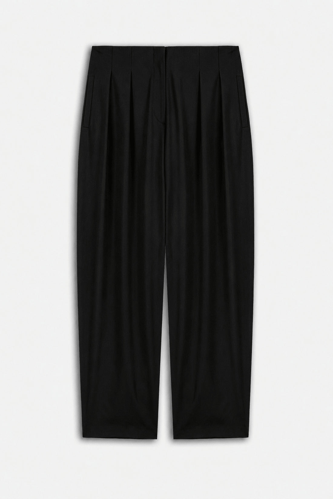 Double Pleat Belted Trousers
