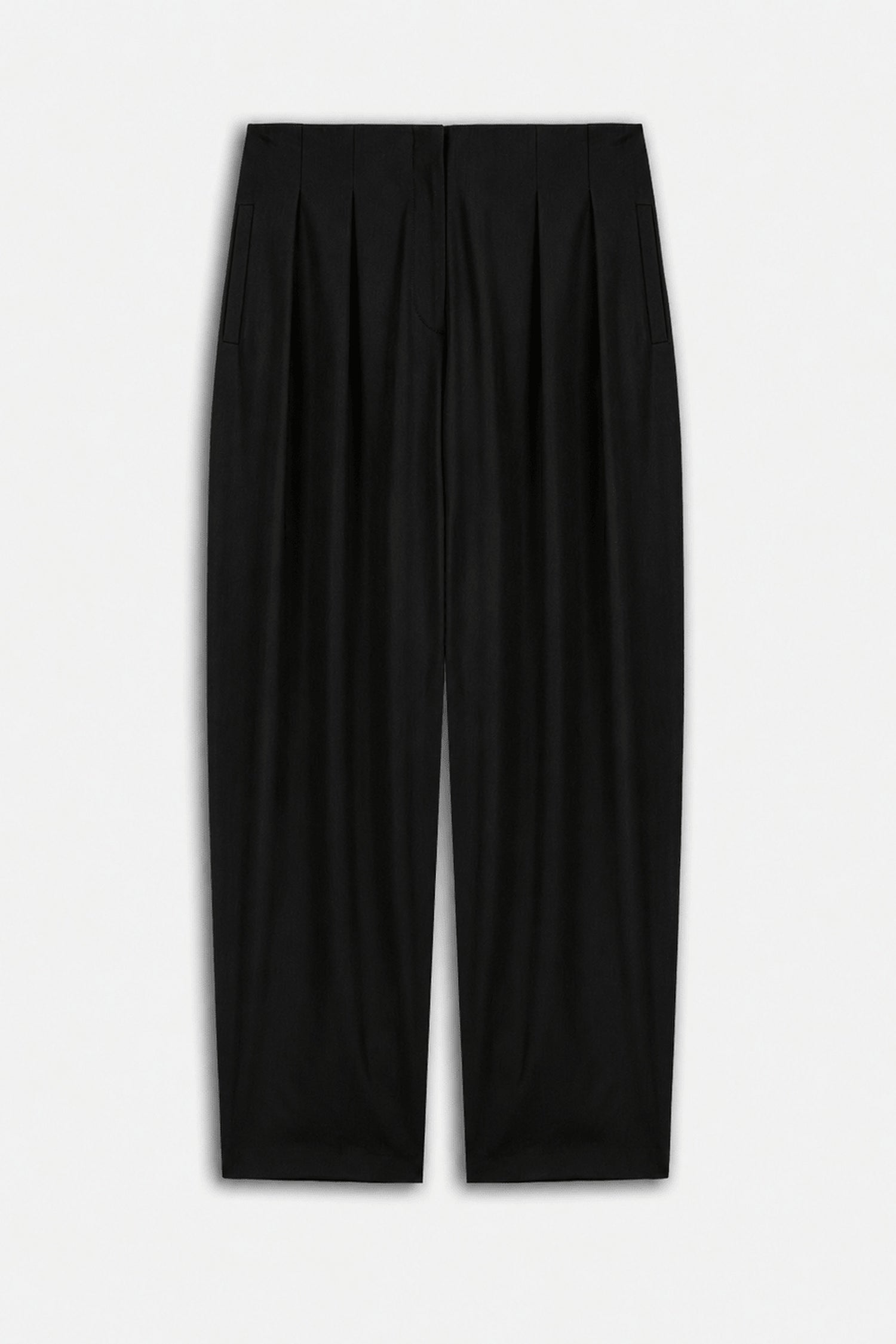 Double Pleat Belted Trousers