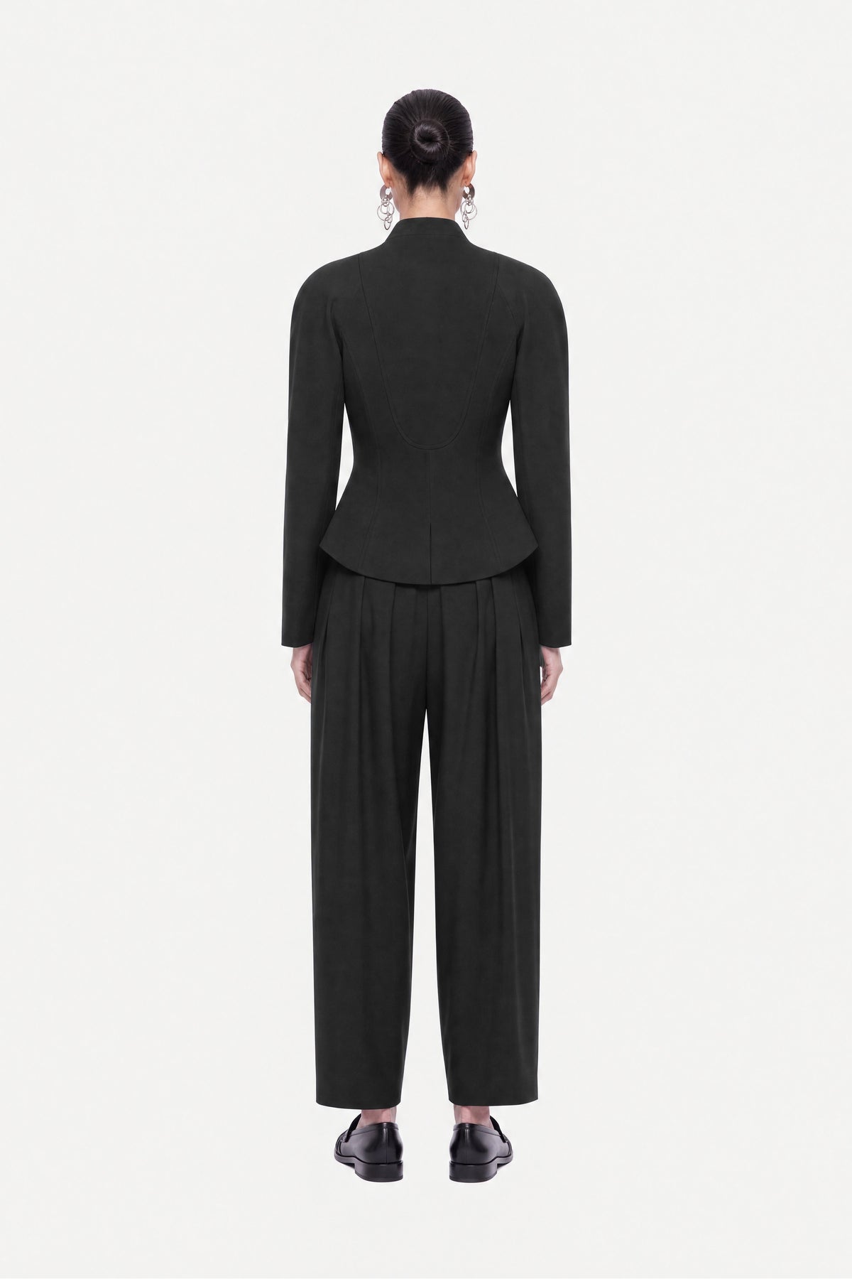 Double Pleat Belted Trousers