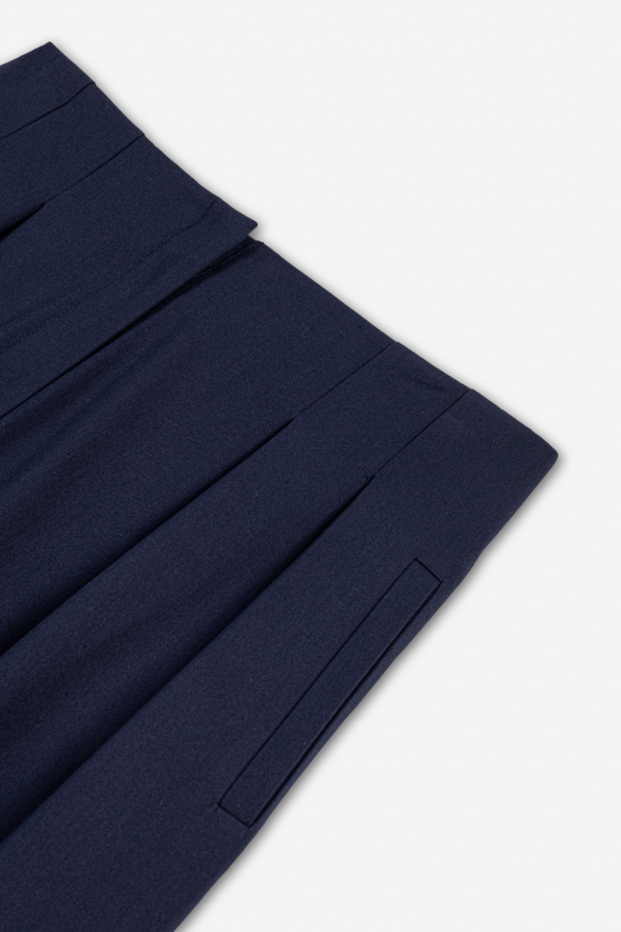 Double Pleat Belted Trousers
