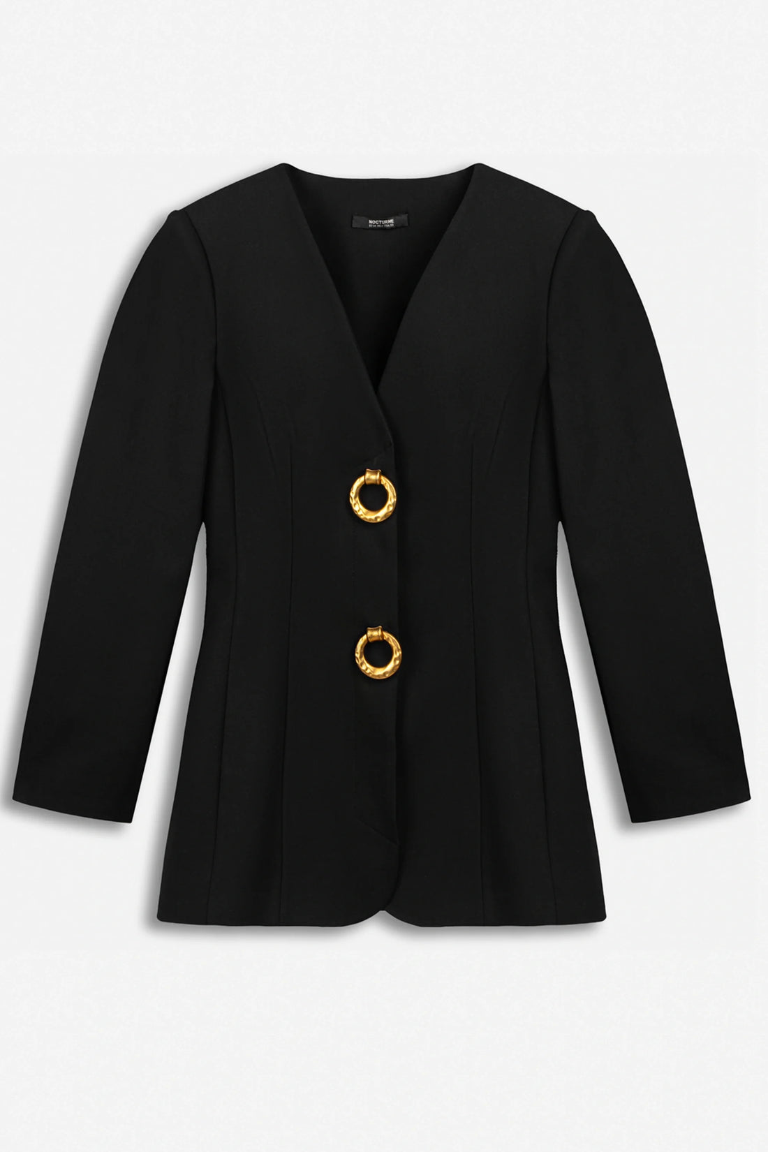 Ring Button Wrap Front Jacket