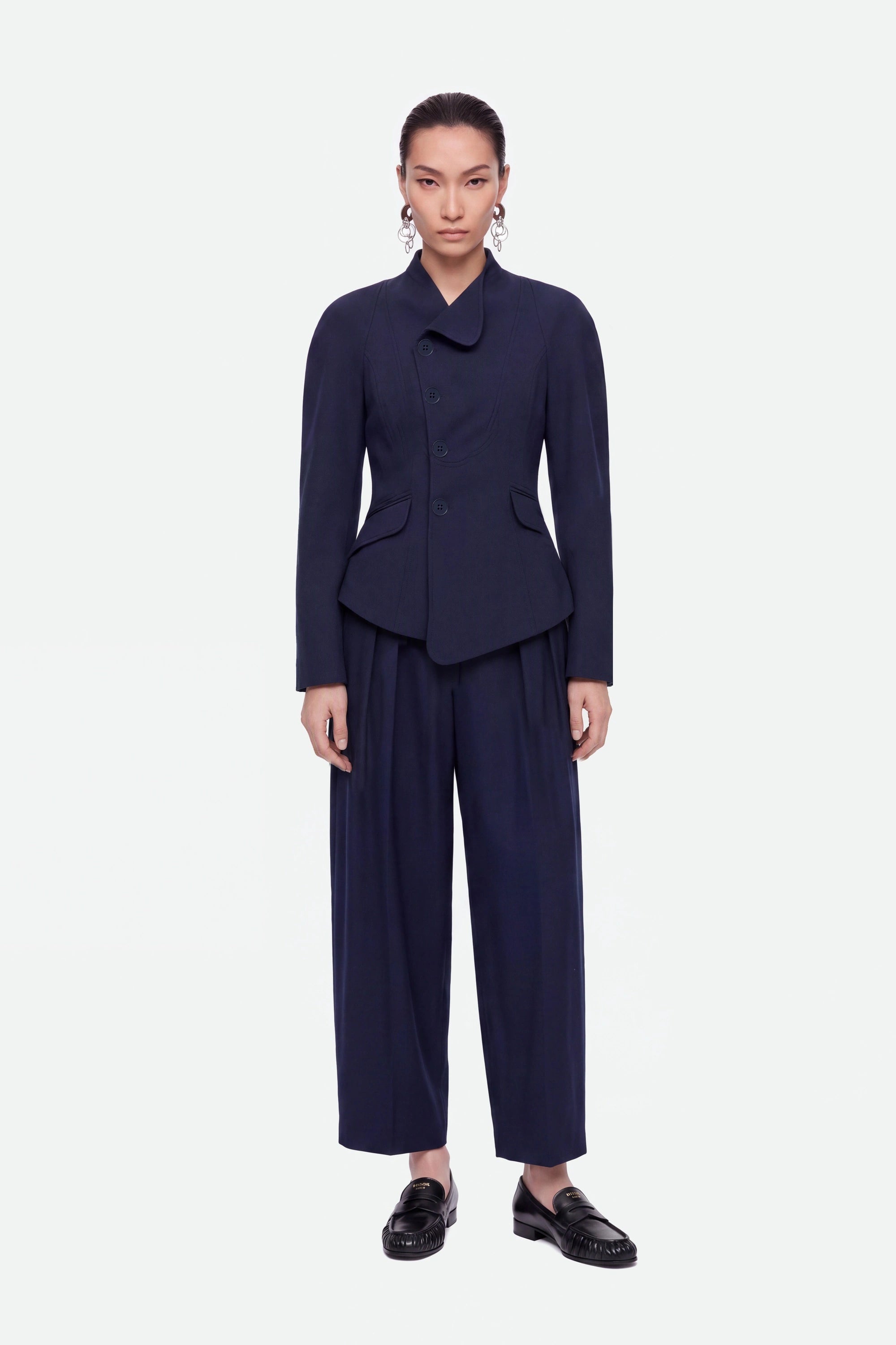 Double Breasted Stand Collar Jacket