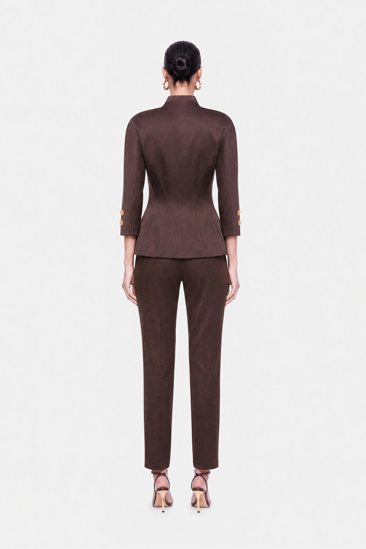 Boned Stand Collar Jacket