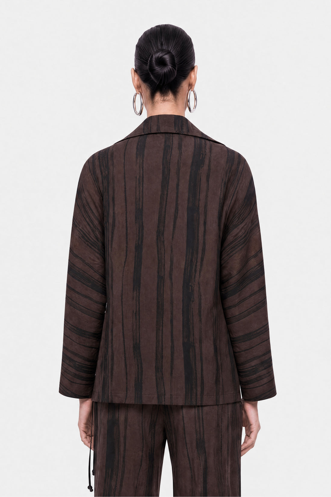 Printed Tie Wrap Jacket