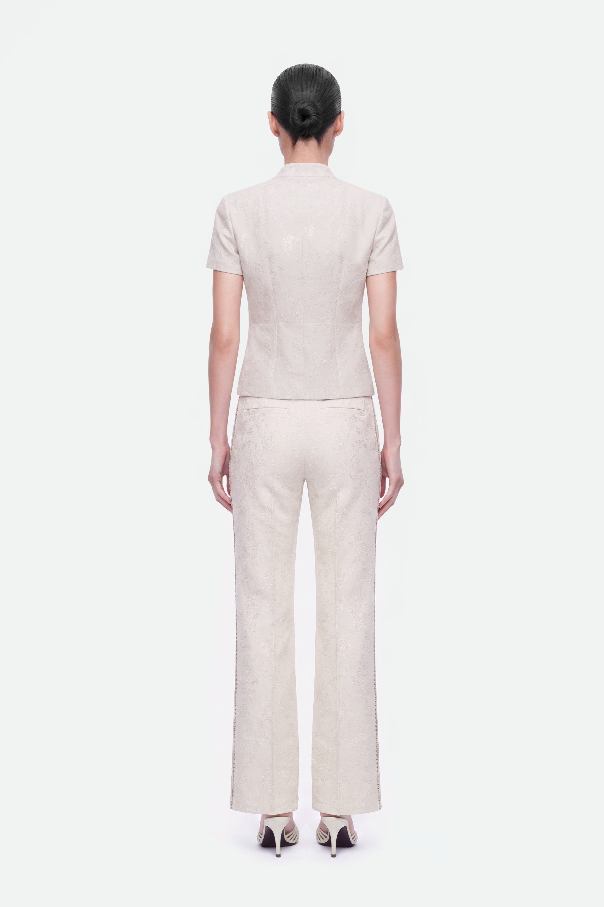 Chinese Button Accessory Blouse