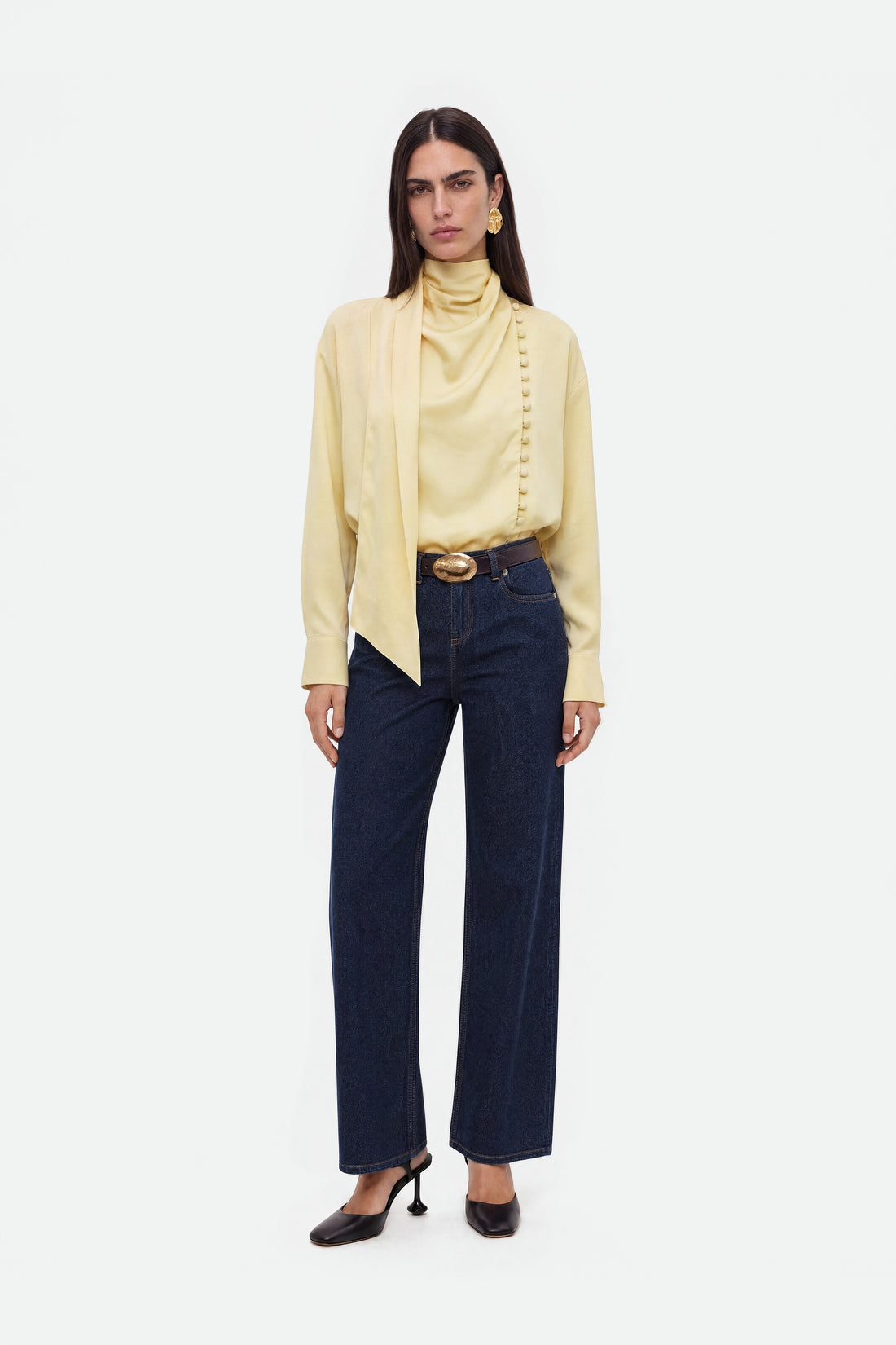 Shawl Collar Blouse