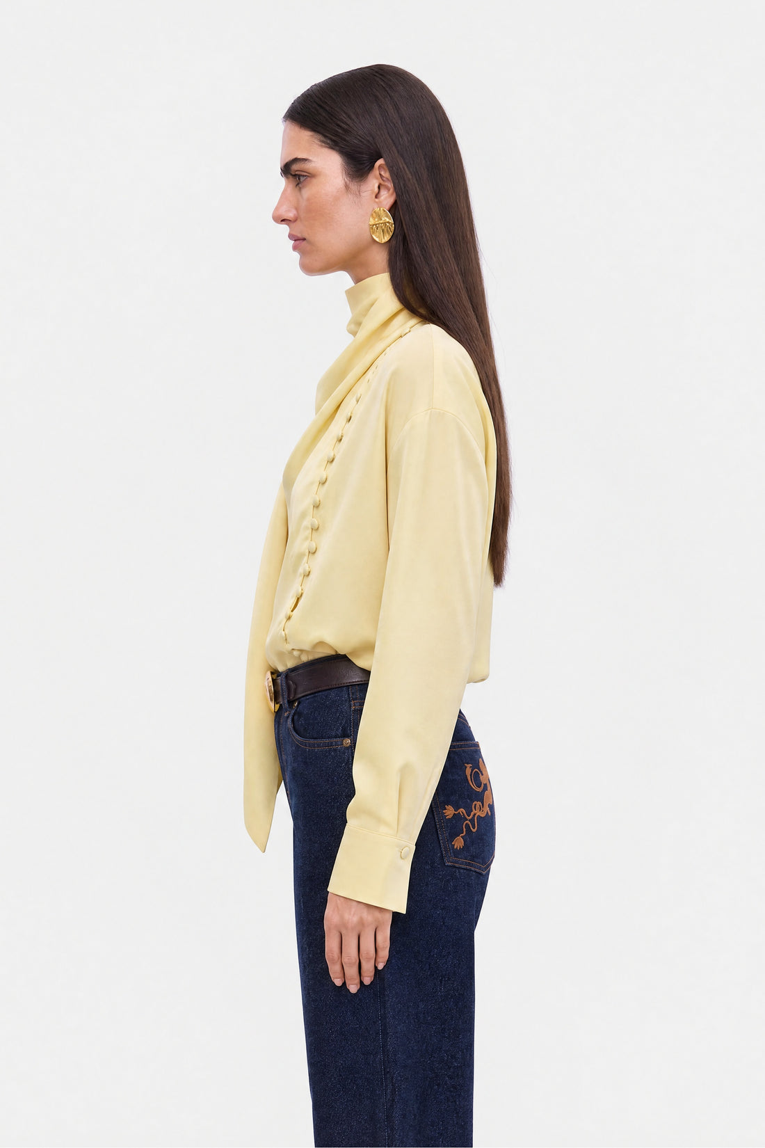 Shawl Collar Blouse