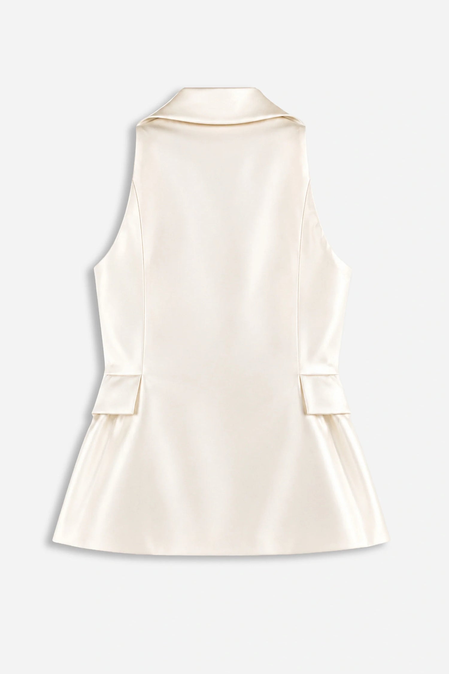 Single Button Peak Lapel Vest