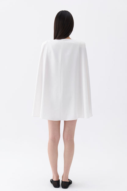 Cape Sleeve Mini Dress