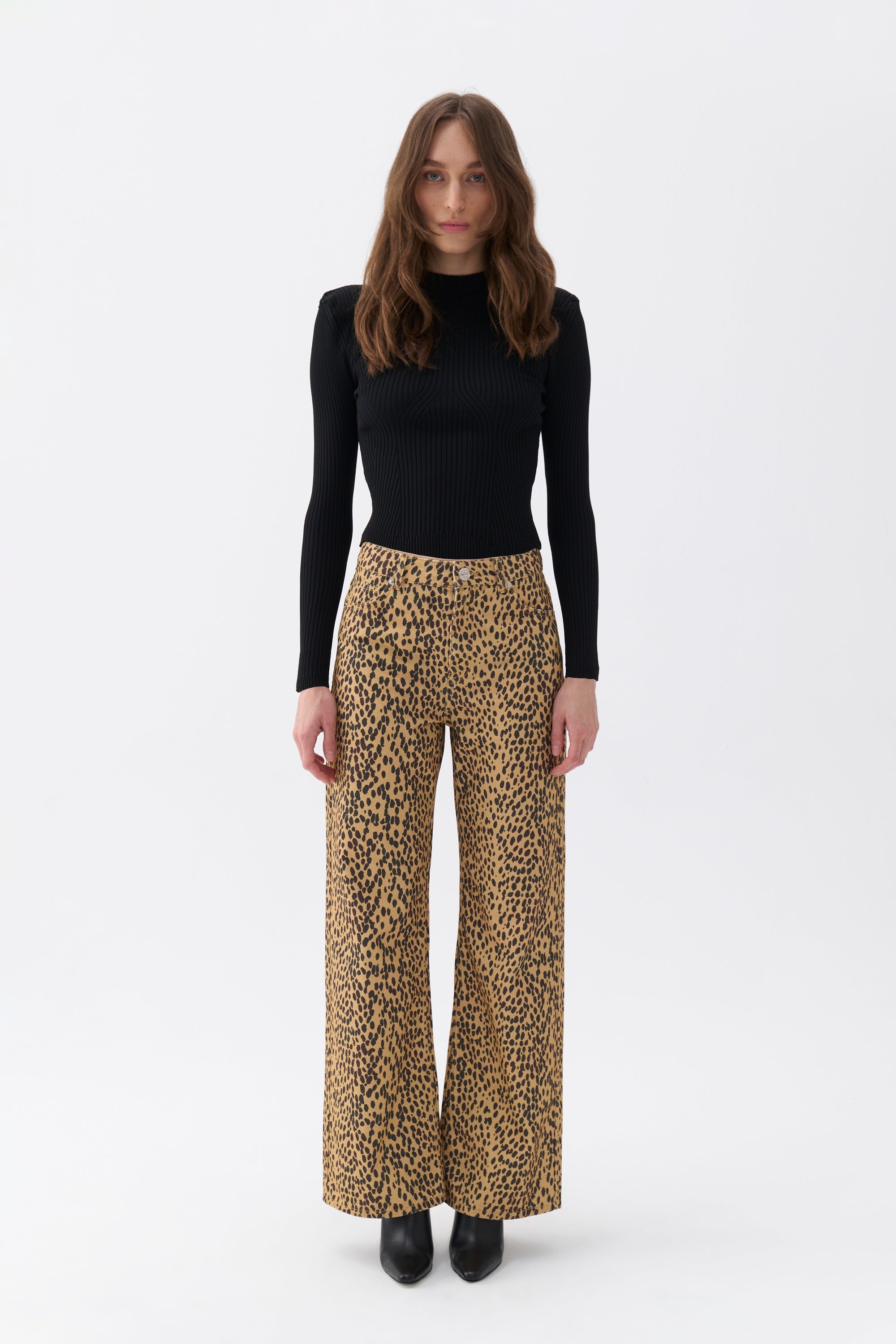 Leopard Print Jeans