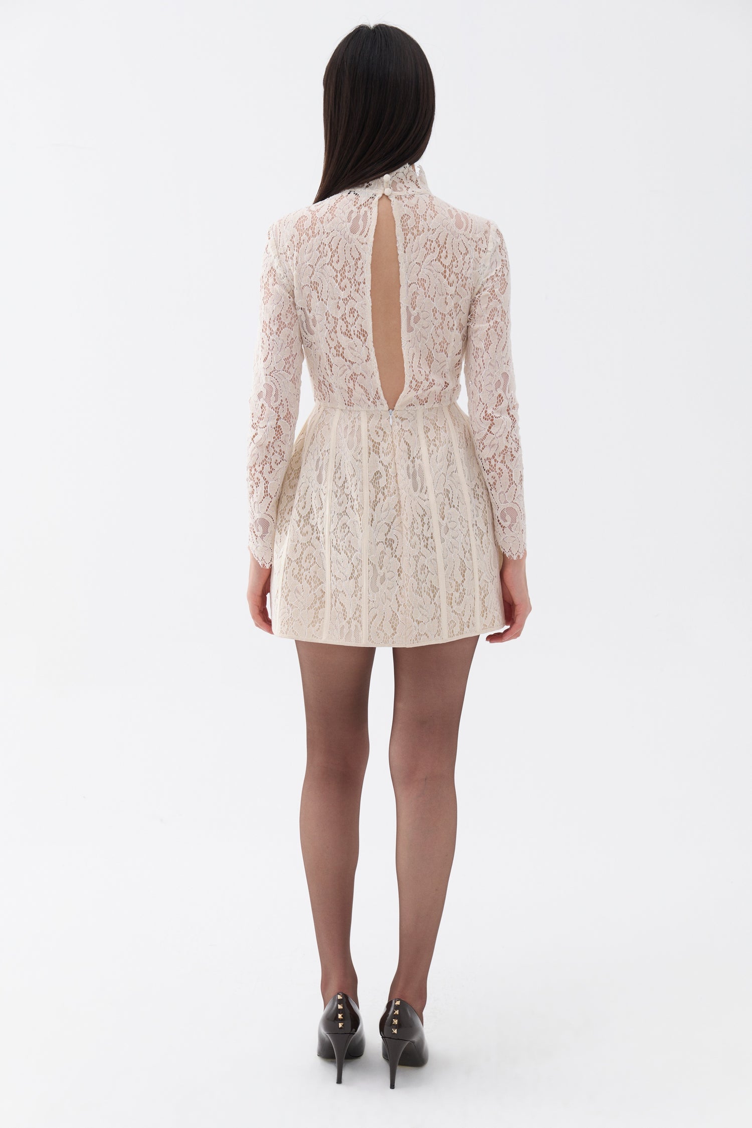 Lace Long Sleeve Minidress