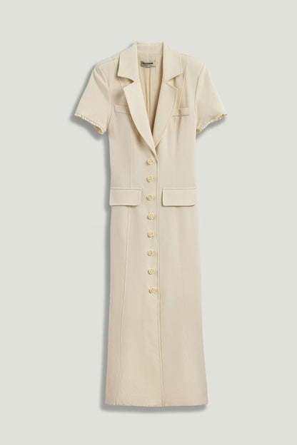 Floral Button Detailed Maxi Dress