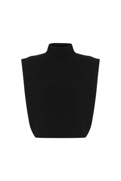 Ribbed Turtleneck Knit Sweater