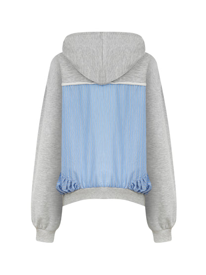 Oversized Zippered Sweatshirt