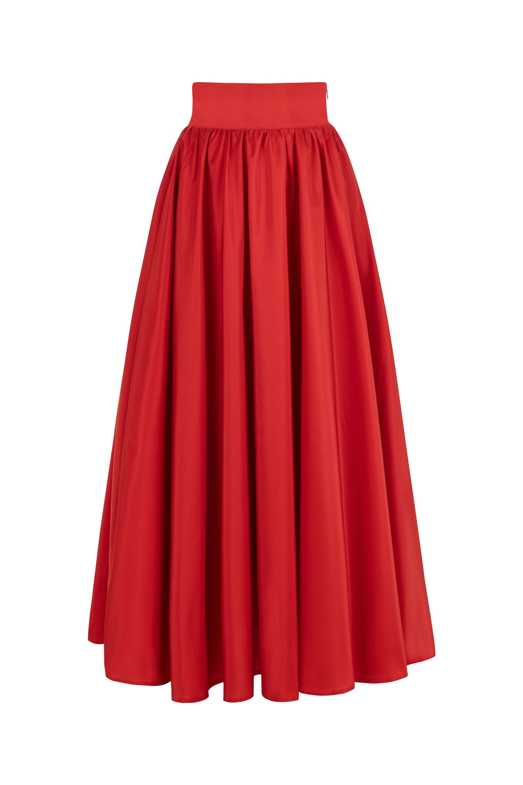 High Waist Taffeta Skirt