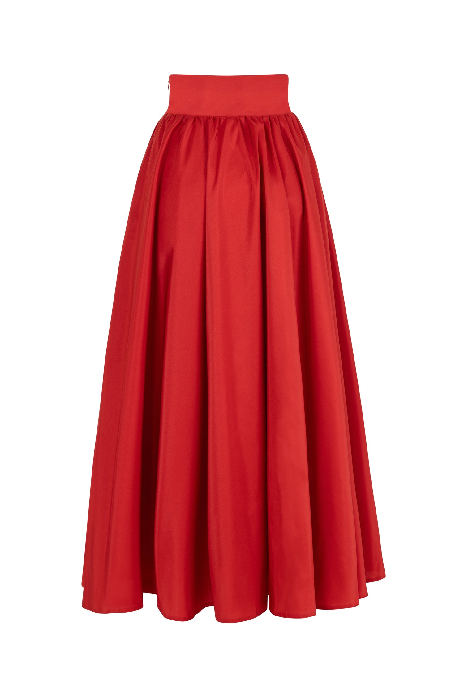 High Waist Taffeta Skirt