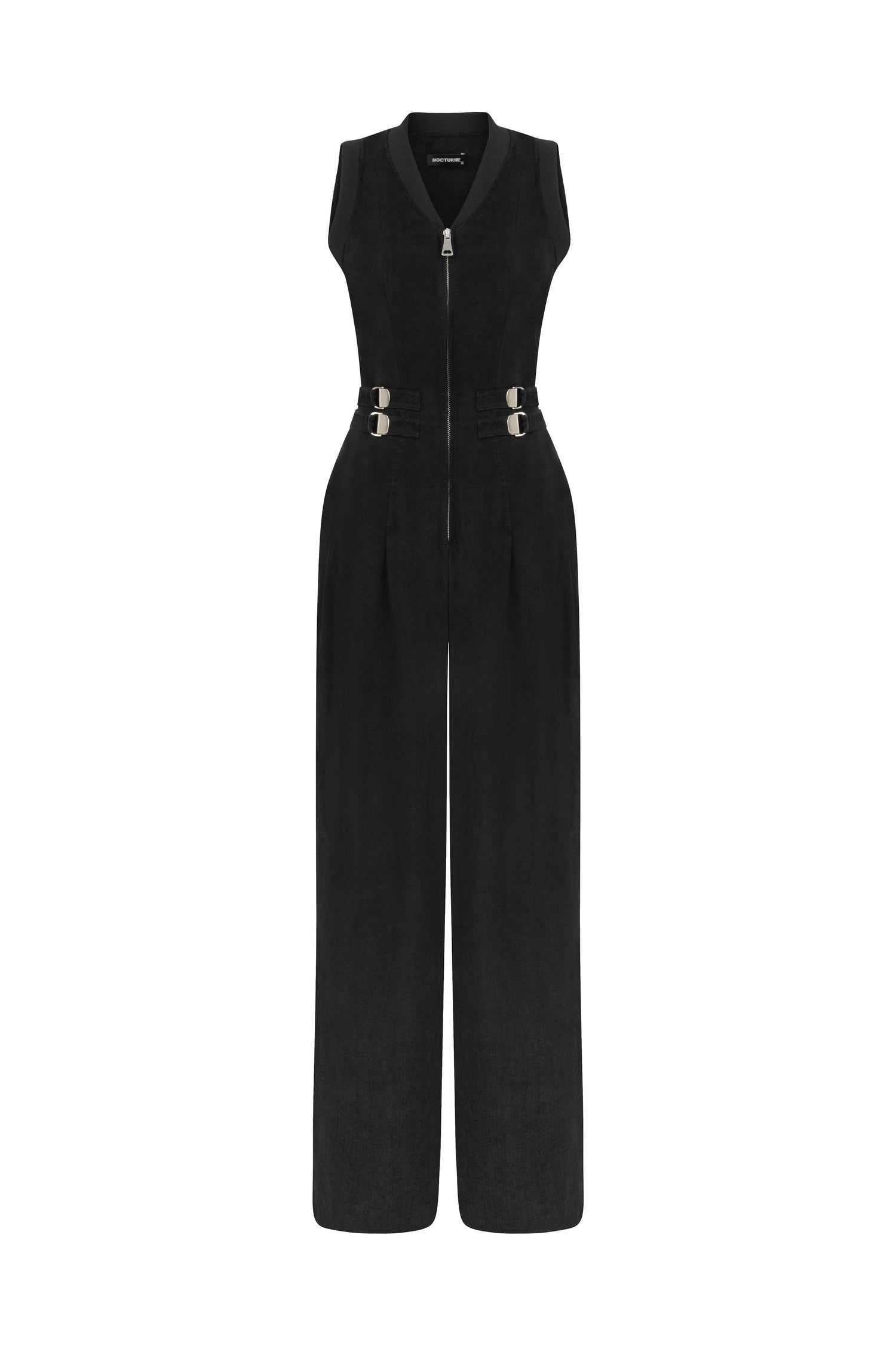 Bomber Neck Jumpsuit