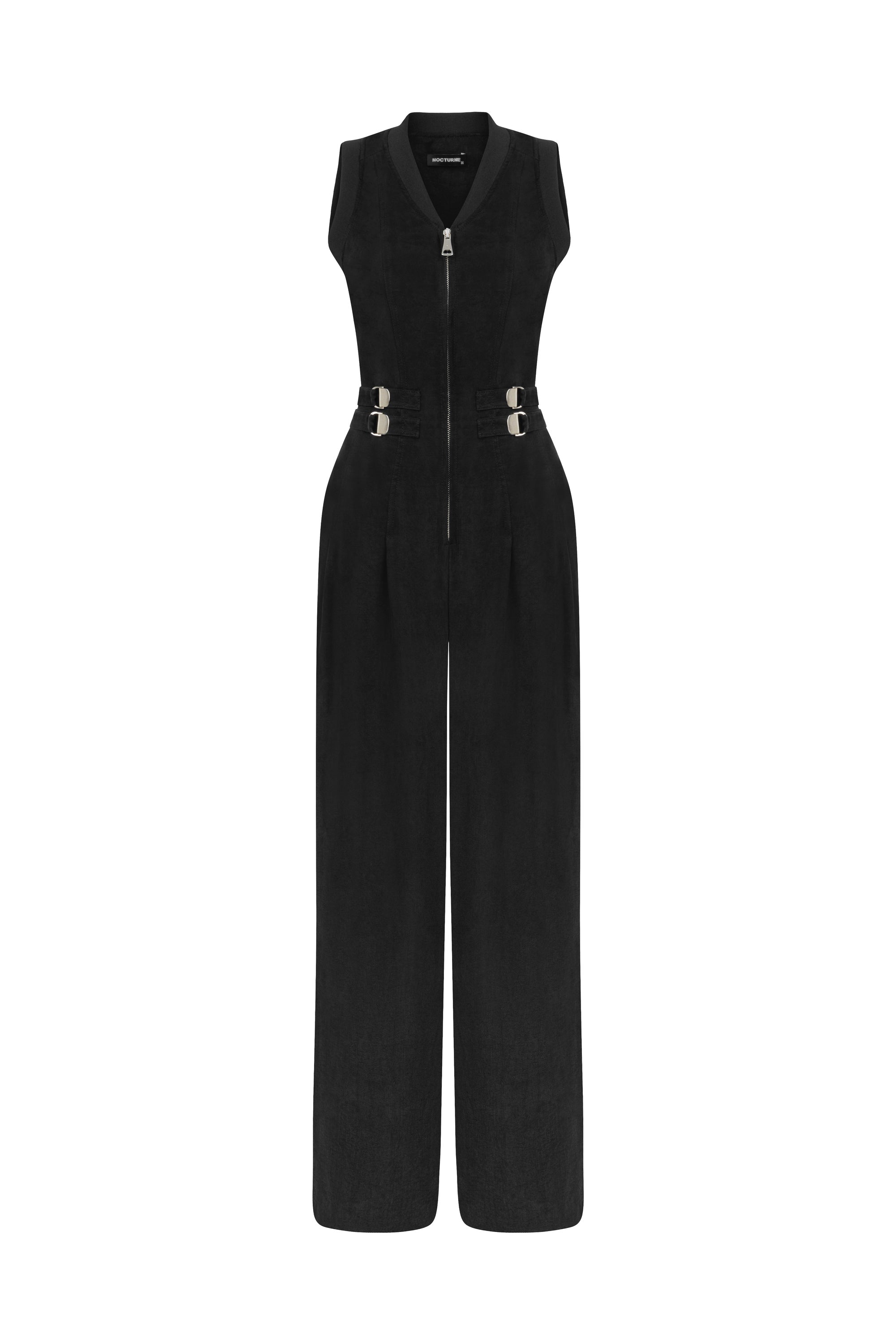 Bomber Neck Jumpsuit