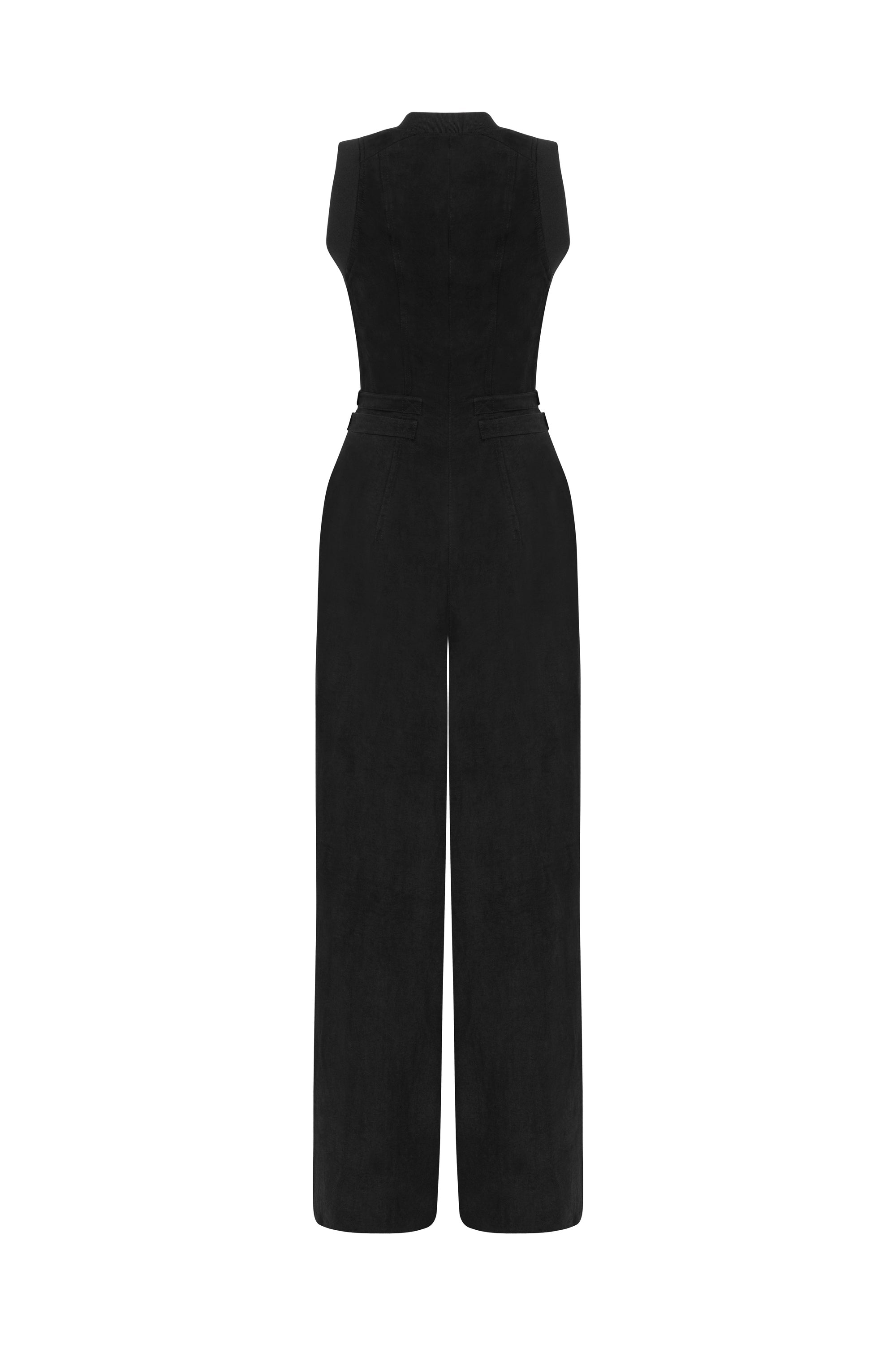 Bomber Neck Jumpsuit