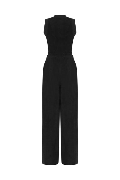 Bomber Neck Jumpsuit