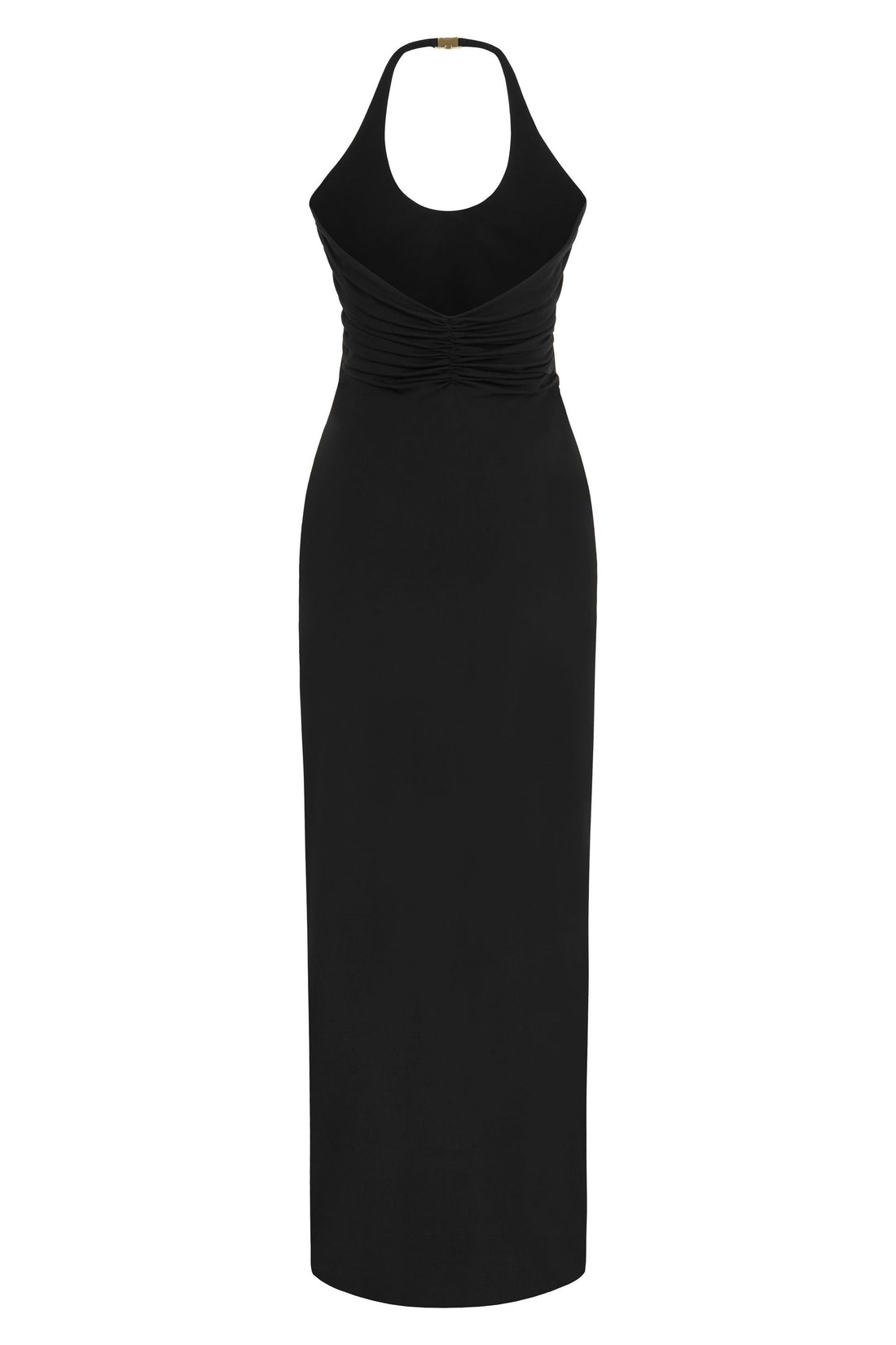 Black Maxi Dress with Back Accessory