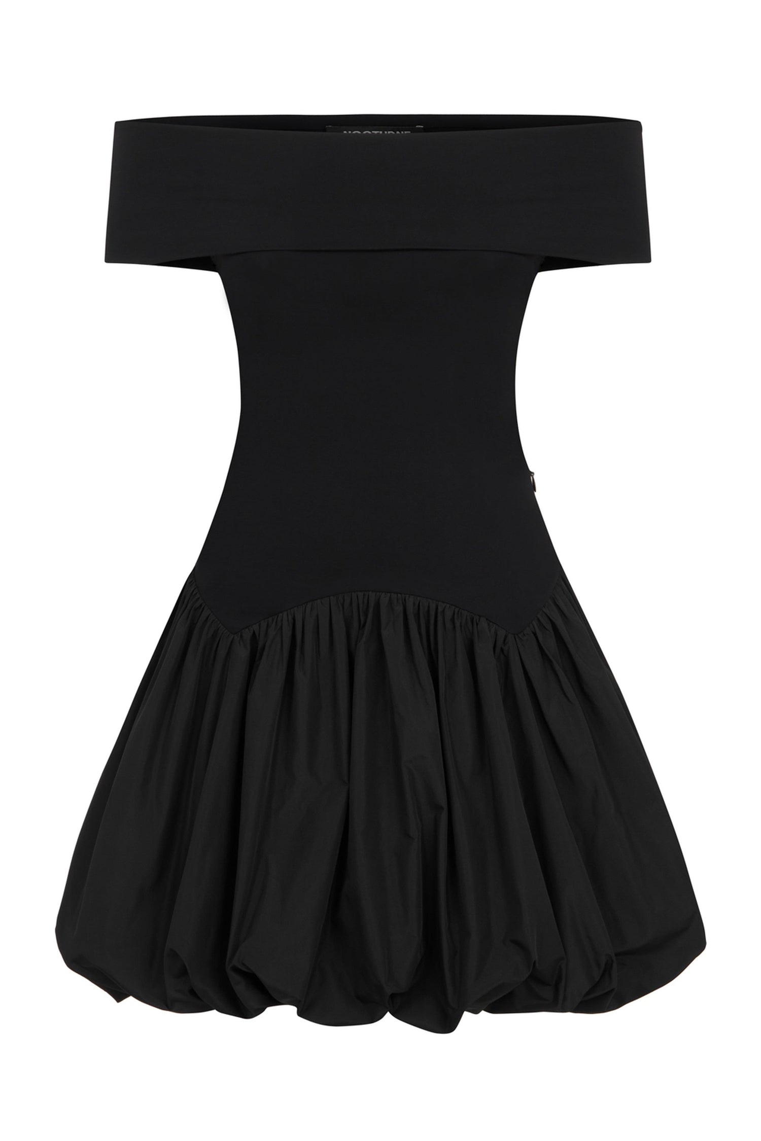 Black Off The Shoulder Mini Dress Nocturne Black Off The Shoulder Mini Dress Nocturne
