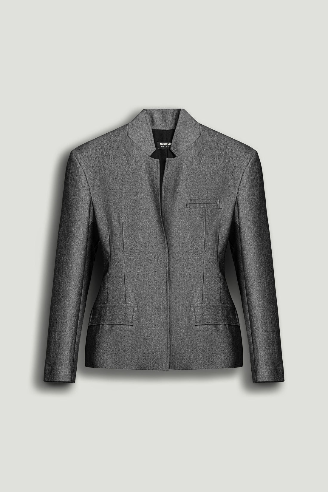 Structured Padded High-Neck Jacket