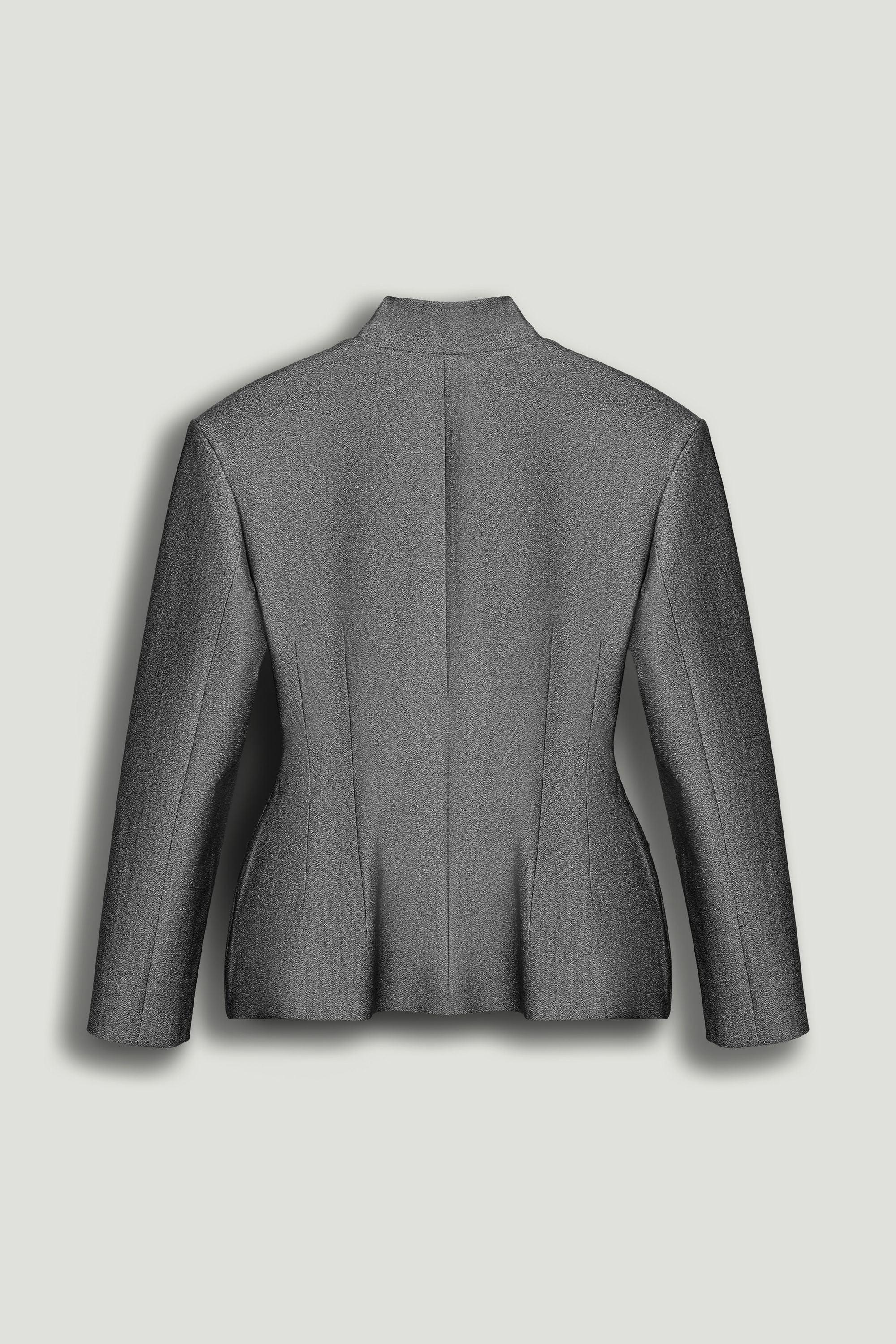 Structured Padded High-Neck Jacket