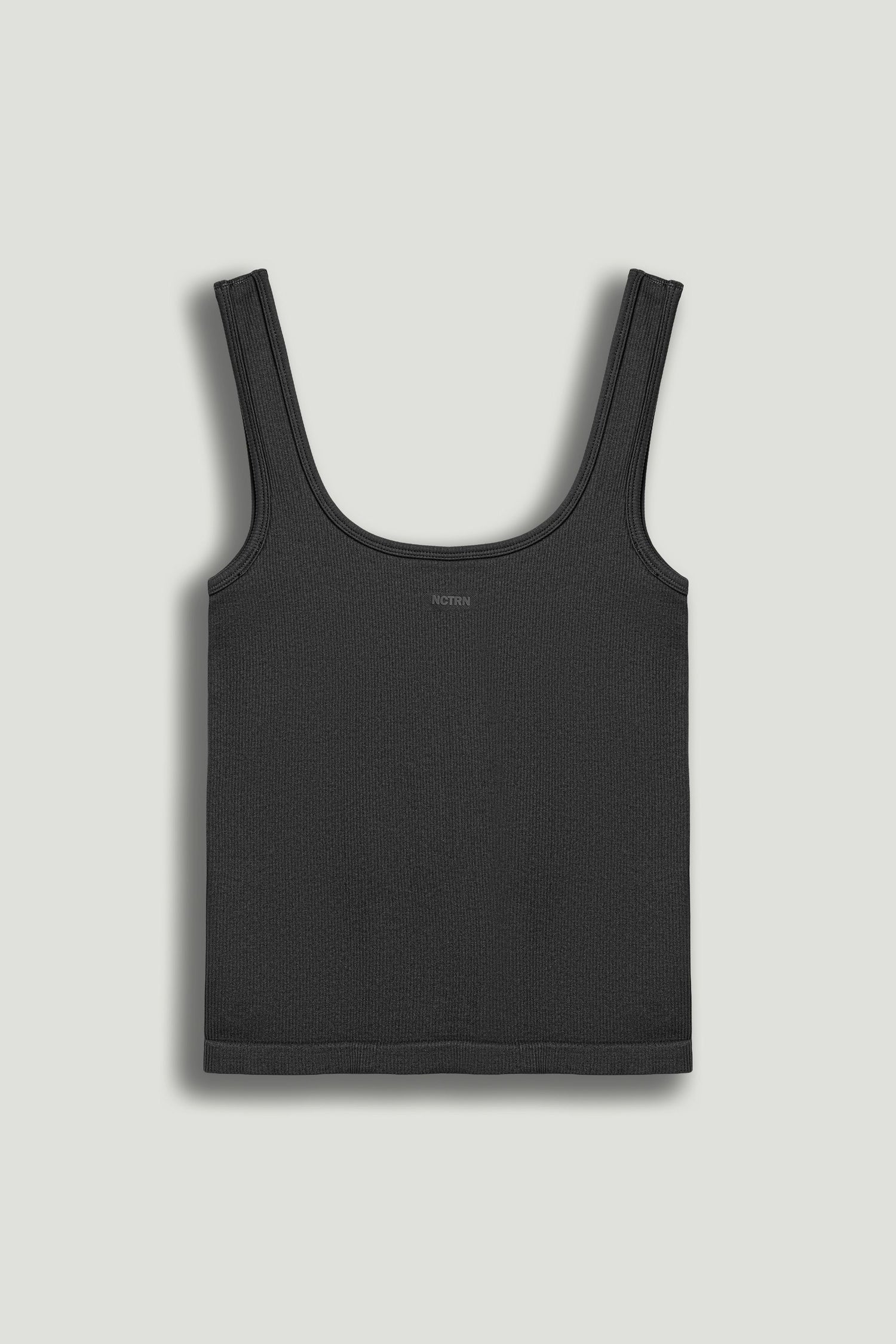 Anthracite Printed Sleeveless Crop Top