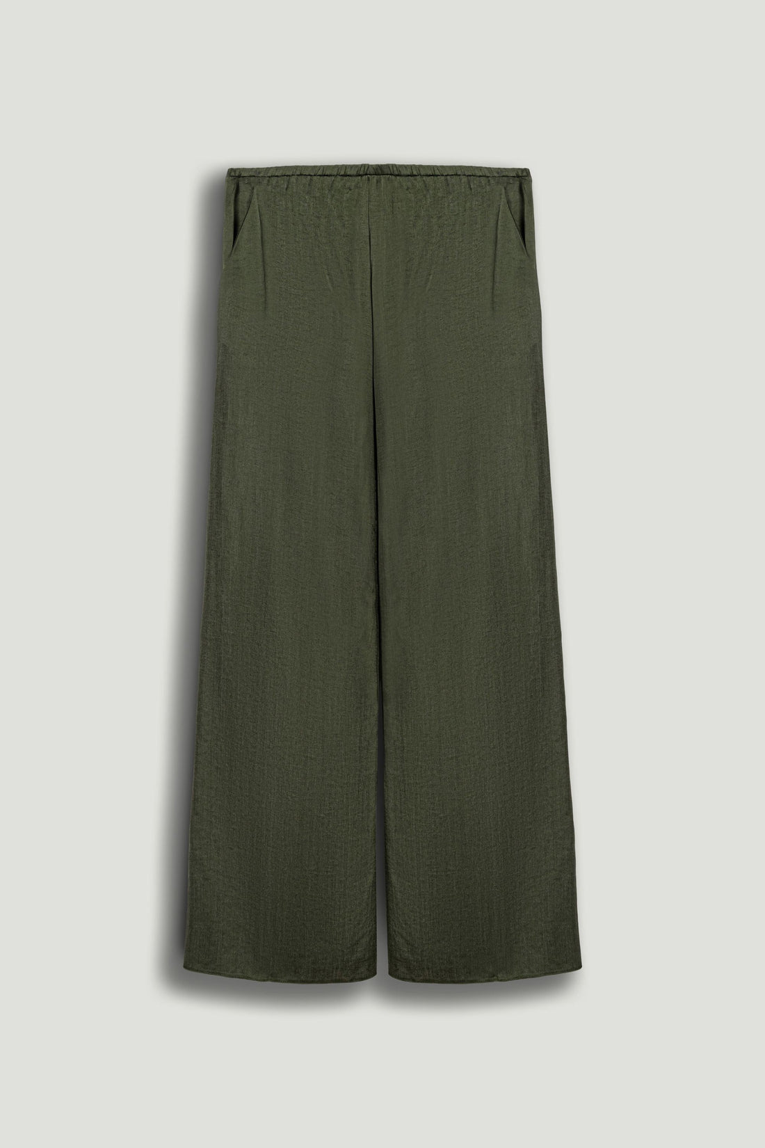 Fluid Tailored Wide-Leg Pants