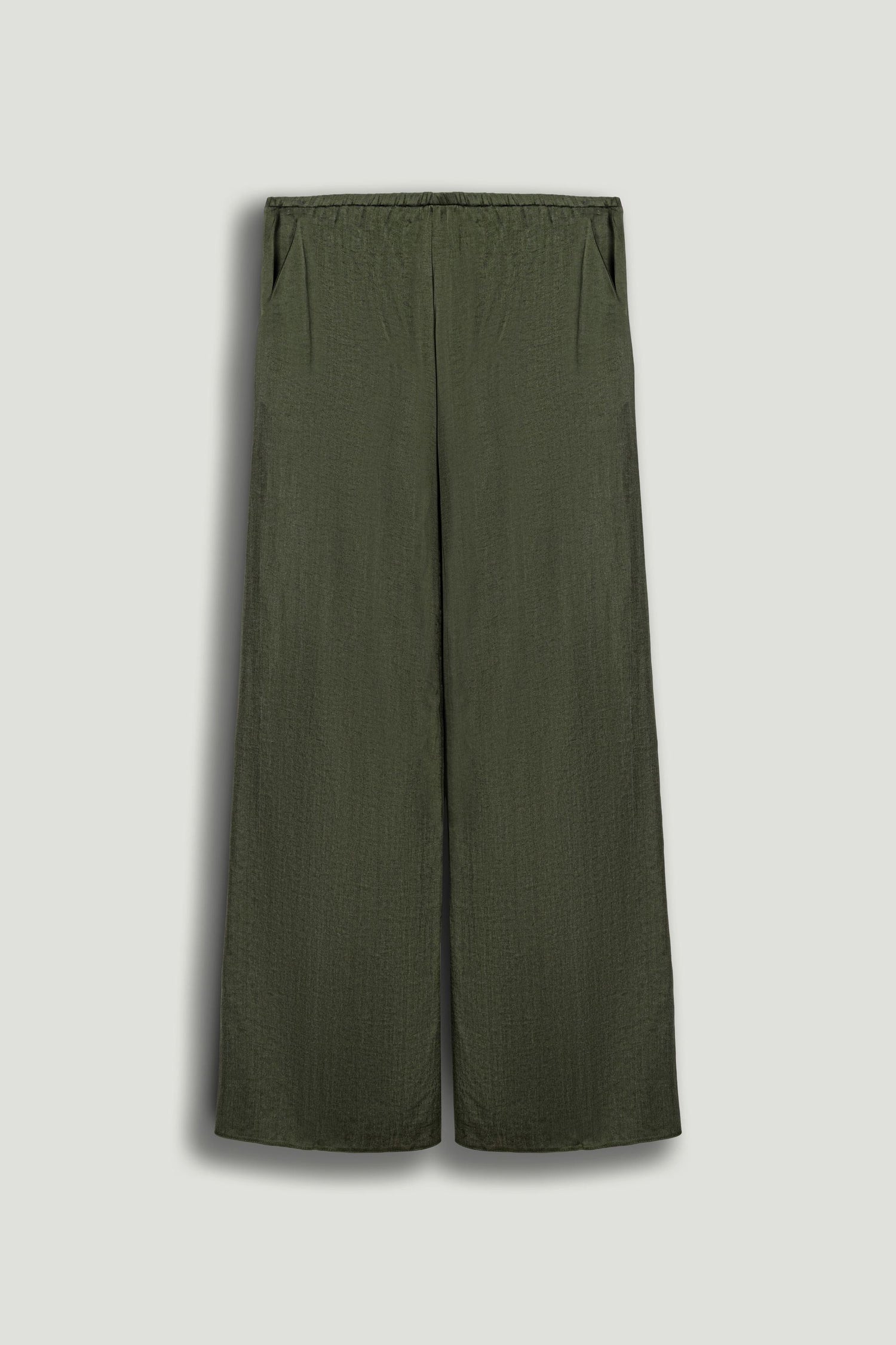Fluid Tailored Wide-Leg Pants