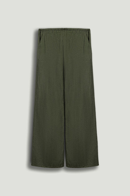 Fluid Tailored Wide-Leg Pants