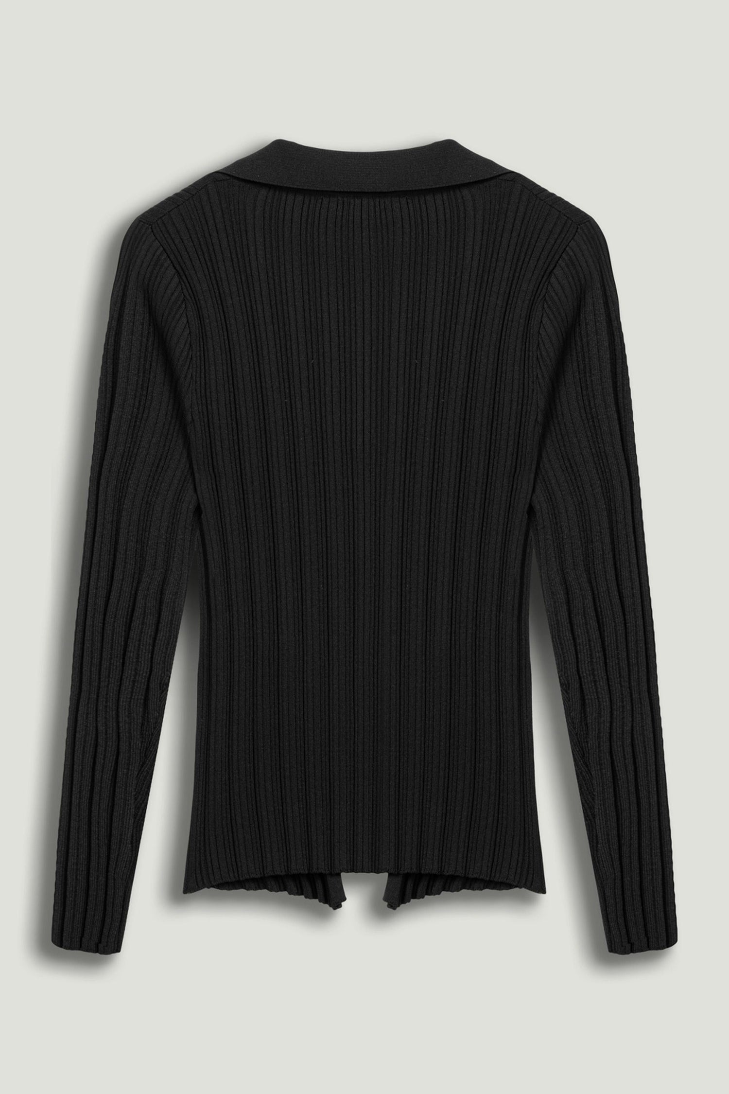 Floral Embellished Ribbed V-Neck Sweater