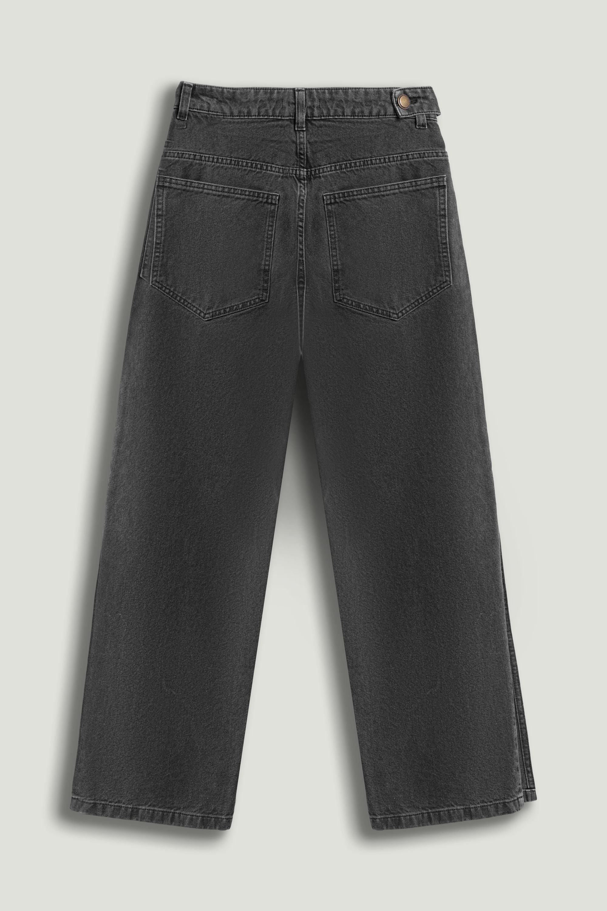 Washed Wide Leg Jeans