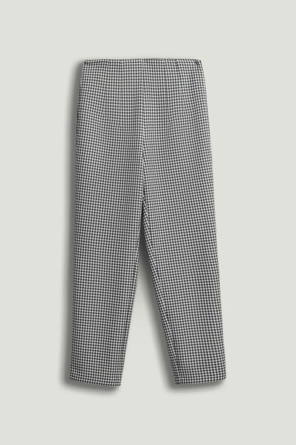 Tailored Micro Check Cigarette Pants