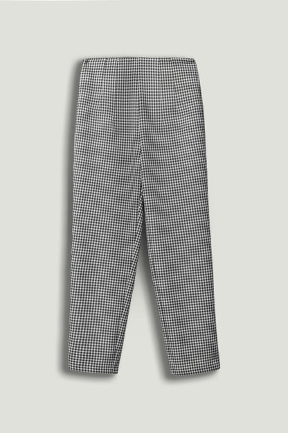 Tailored Micro Check Cigarette Pants