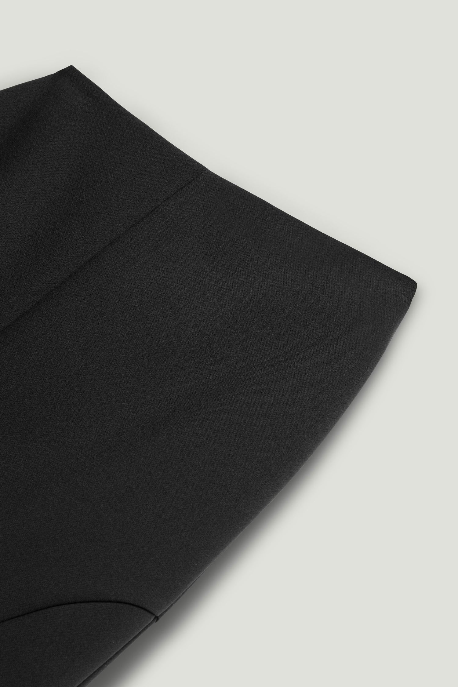 Flounced Hem Fishtail Midi Skirt