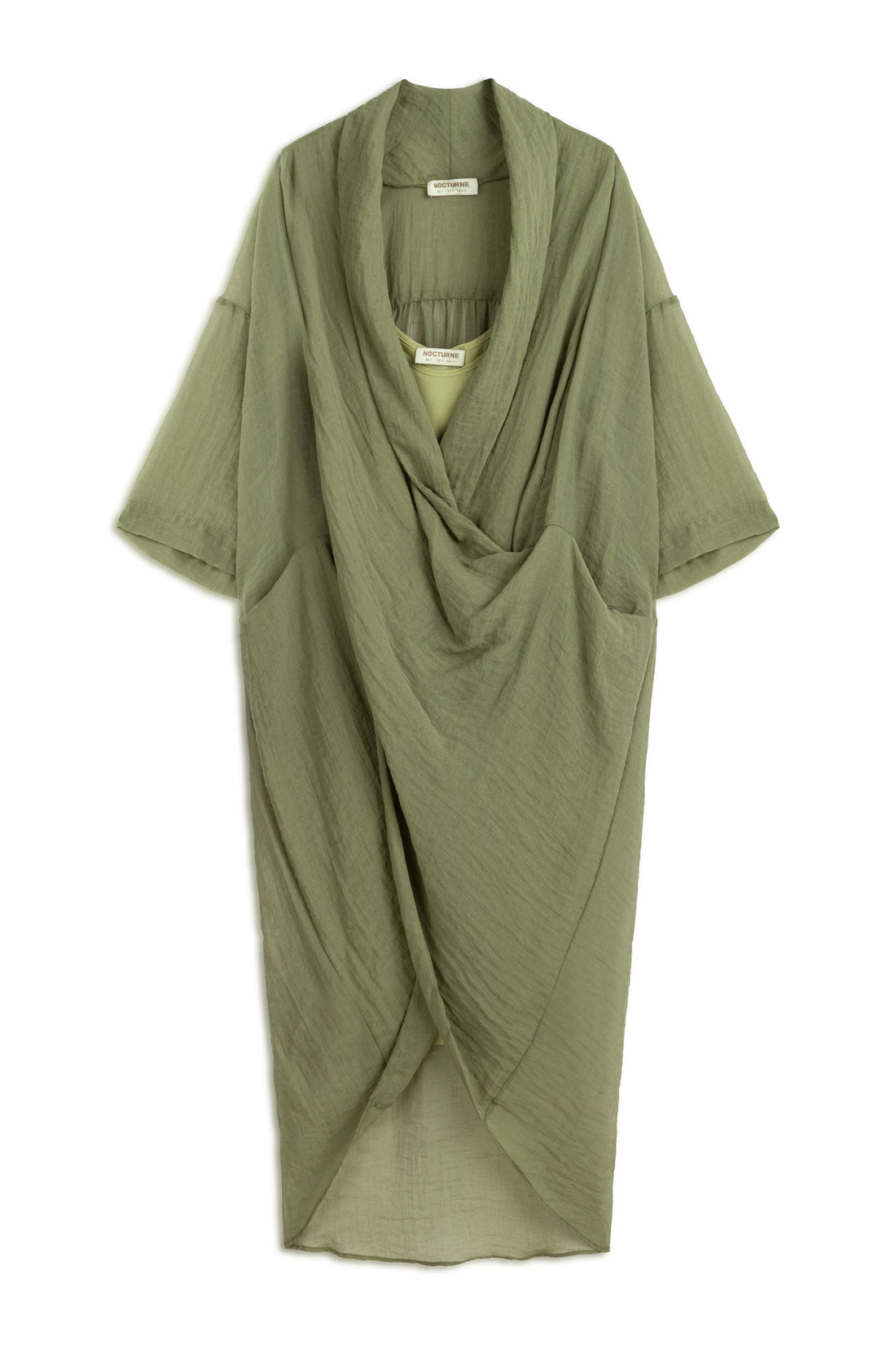 Dark Green Oversized Midi Dress