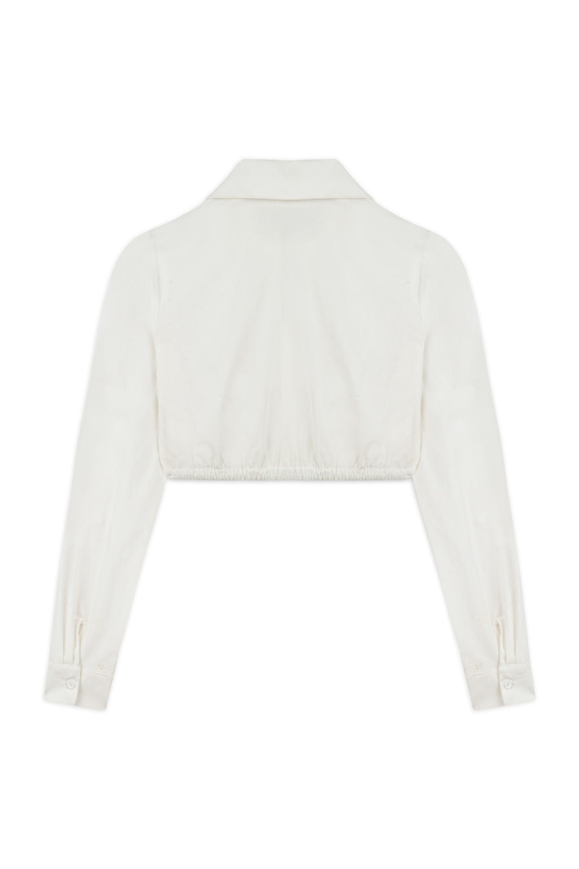 Black and White Shirt Detail Midi Dress