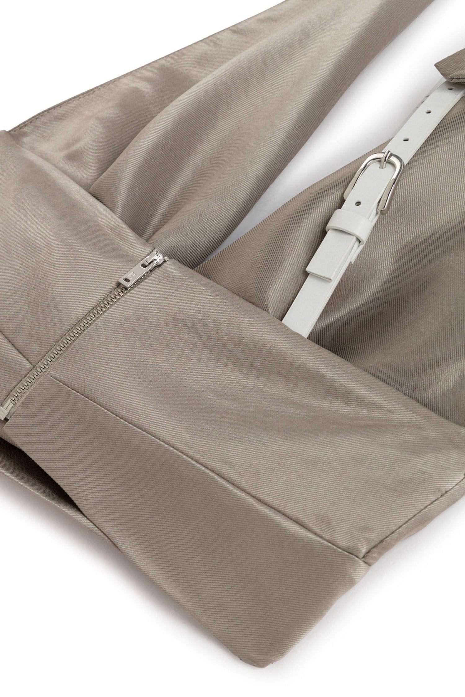 Mink Backless Belted Blouse