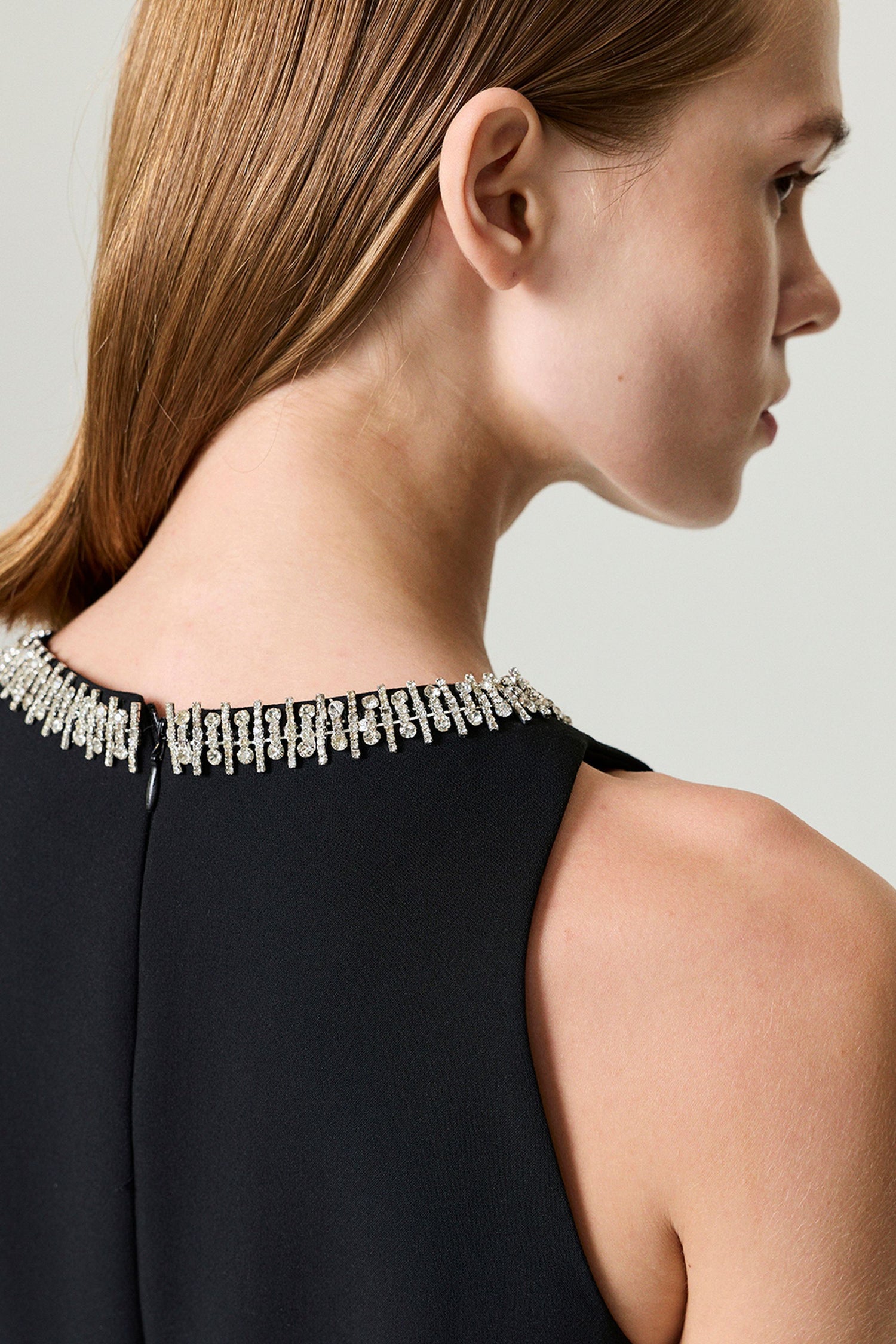 Black Ruffled Mini Dress