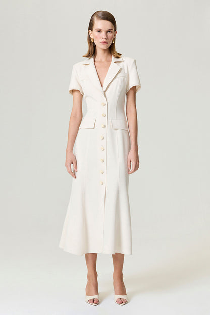 Floral Button Detailed Maxi Dress